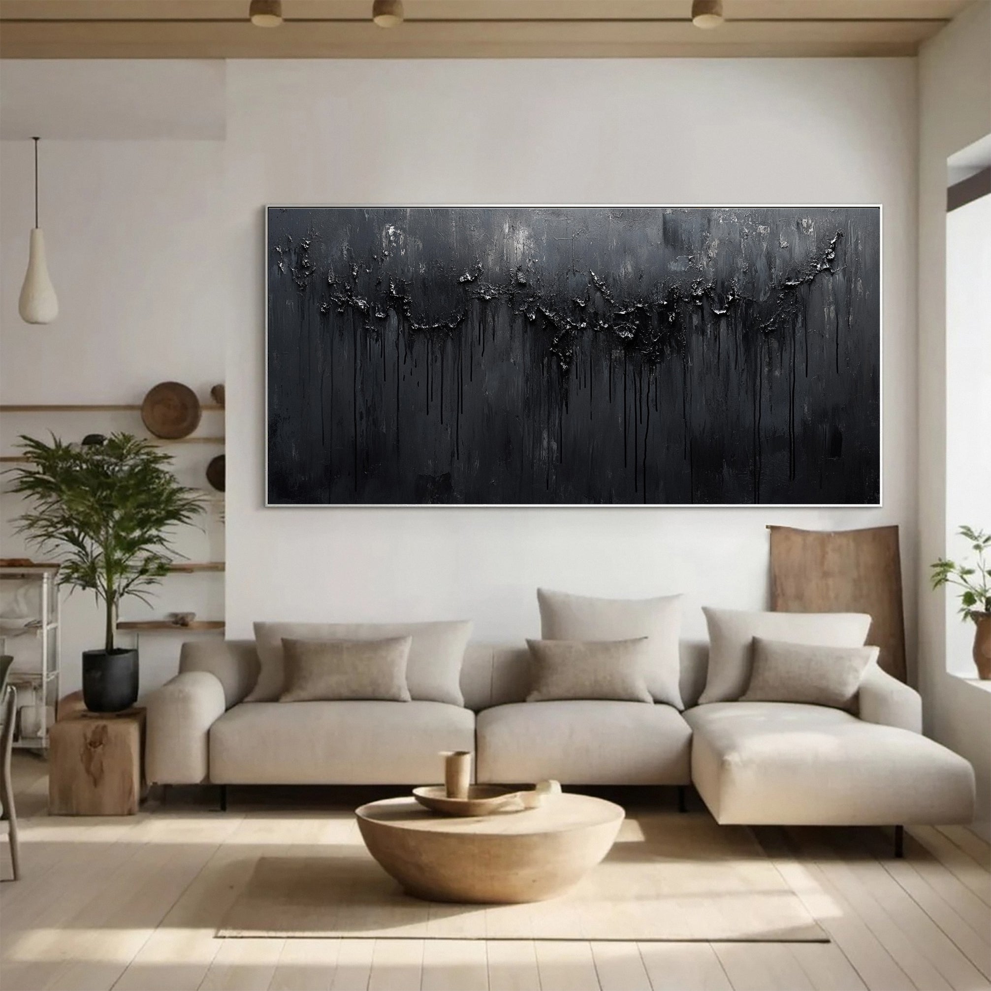 Sophisticated Black 3D Wall Art for Stylish Interiors #BM 105