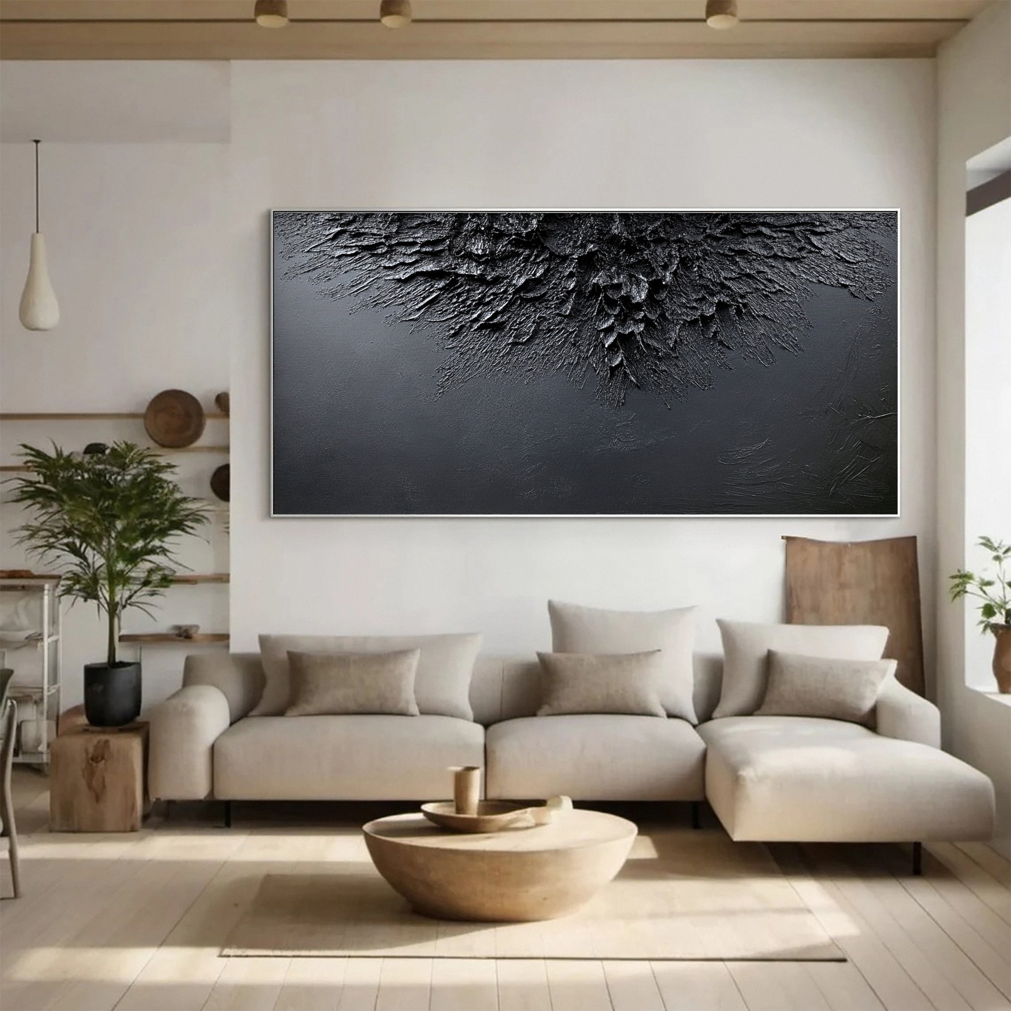 Sophisticated Black 3D Wall Art for Stylish Interiors #BM 107