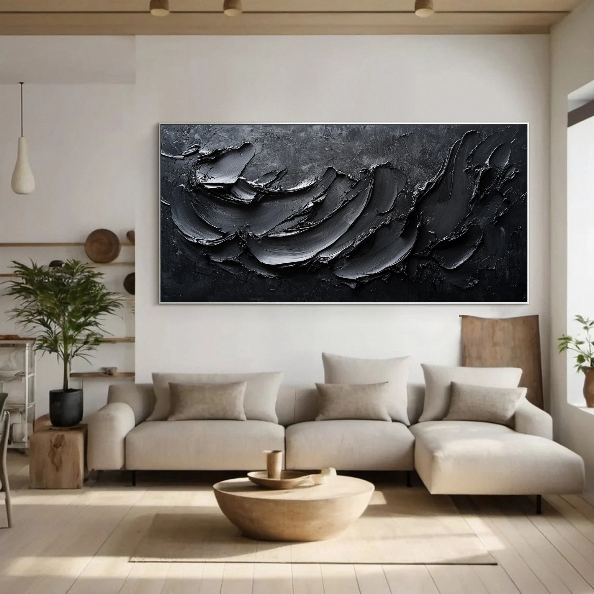 Sophisticated Black 3D Wall Art for Stylish Interiors #BM 104