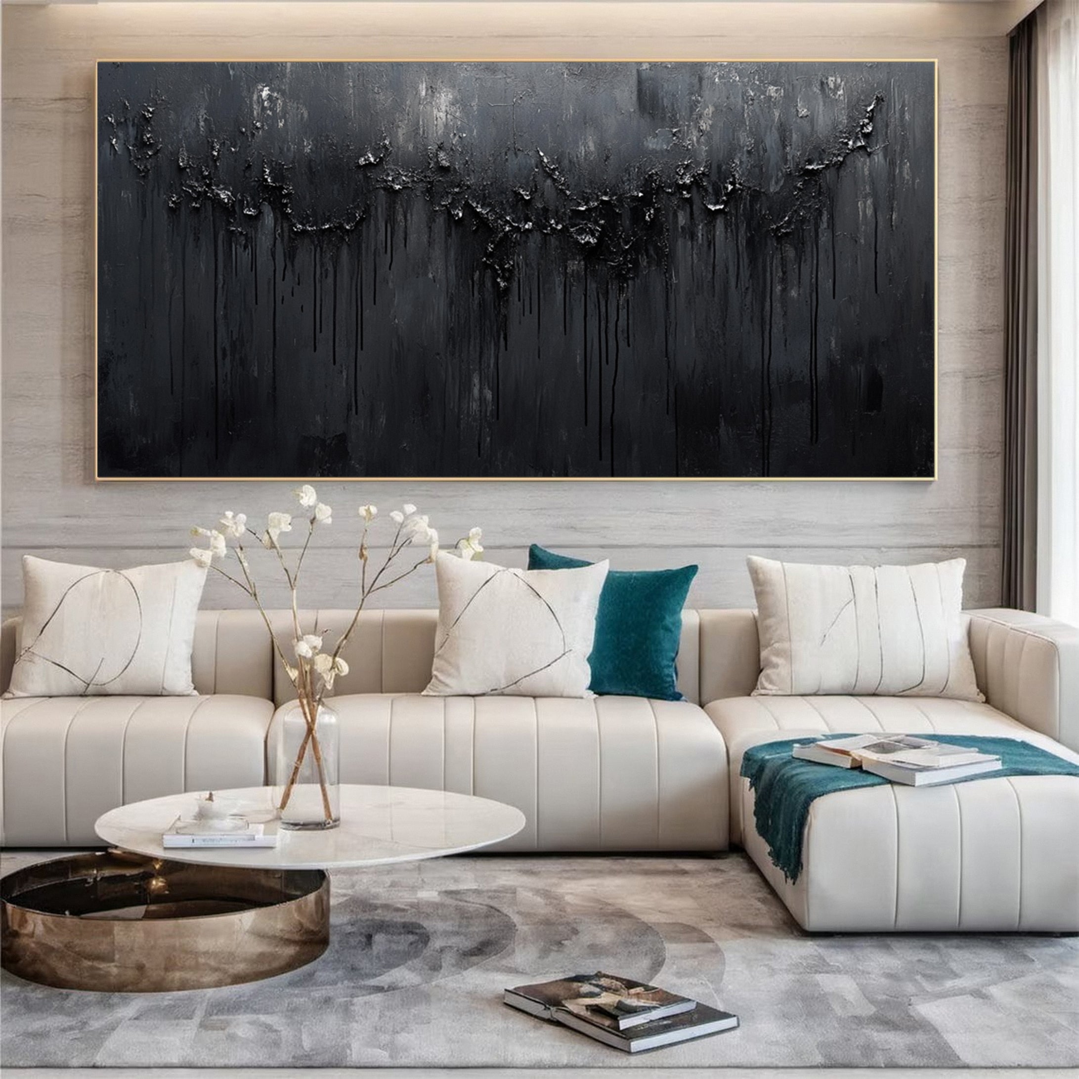 Sophisticated Black 3D Wall Art for Stylish Interiors #BM 105