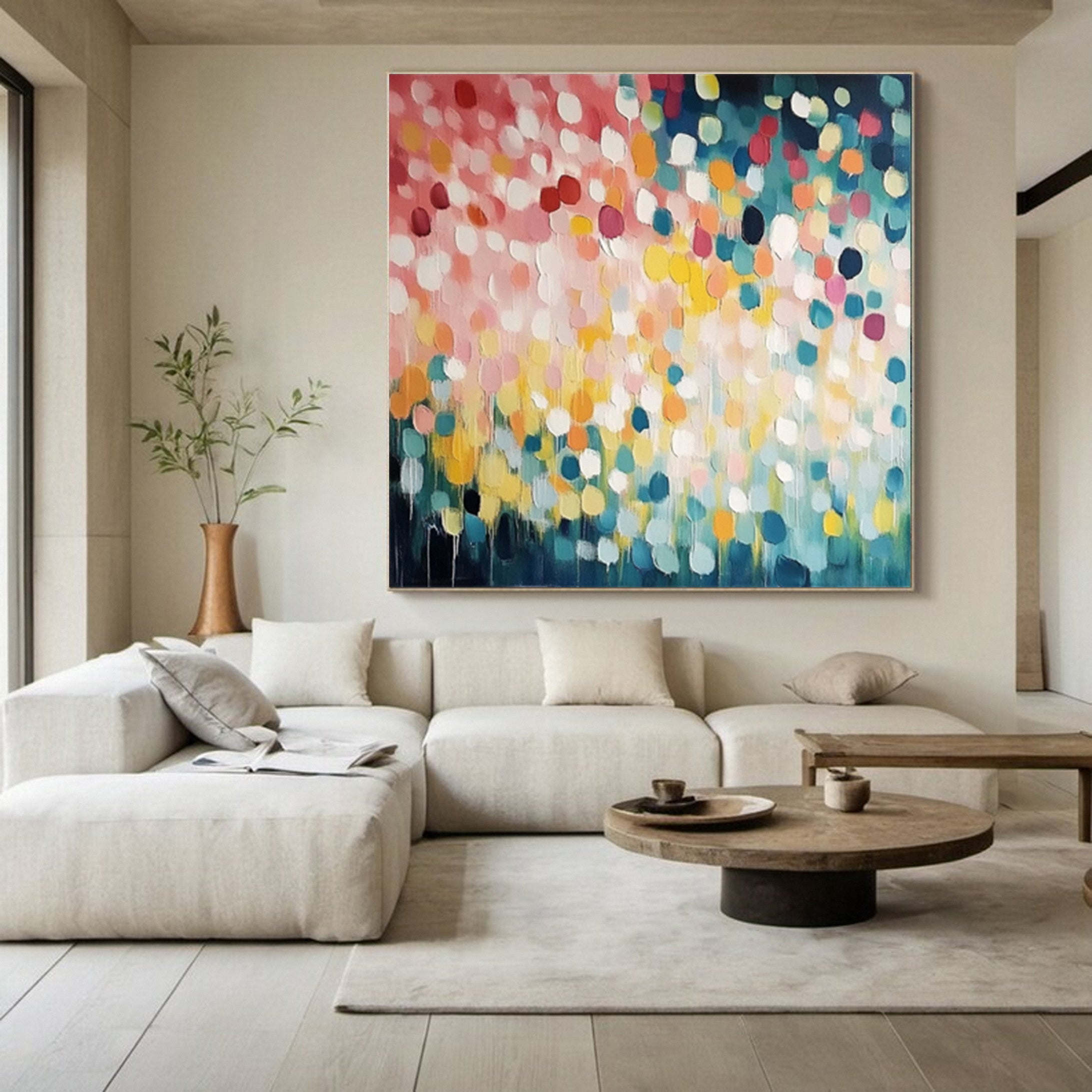 Dot Euphoria Modern Colorful Wall Art #CAP 049