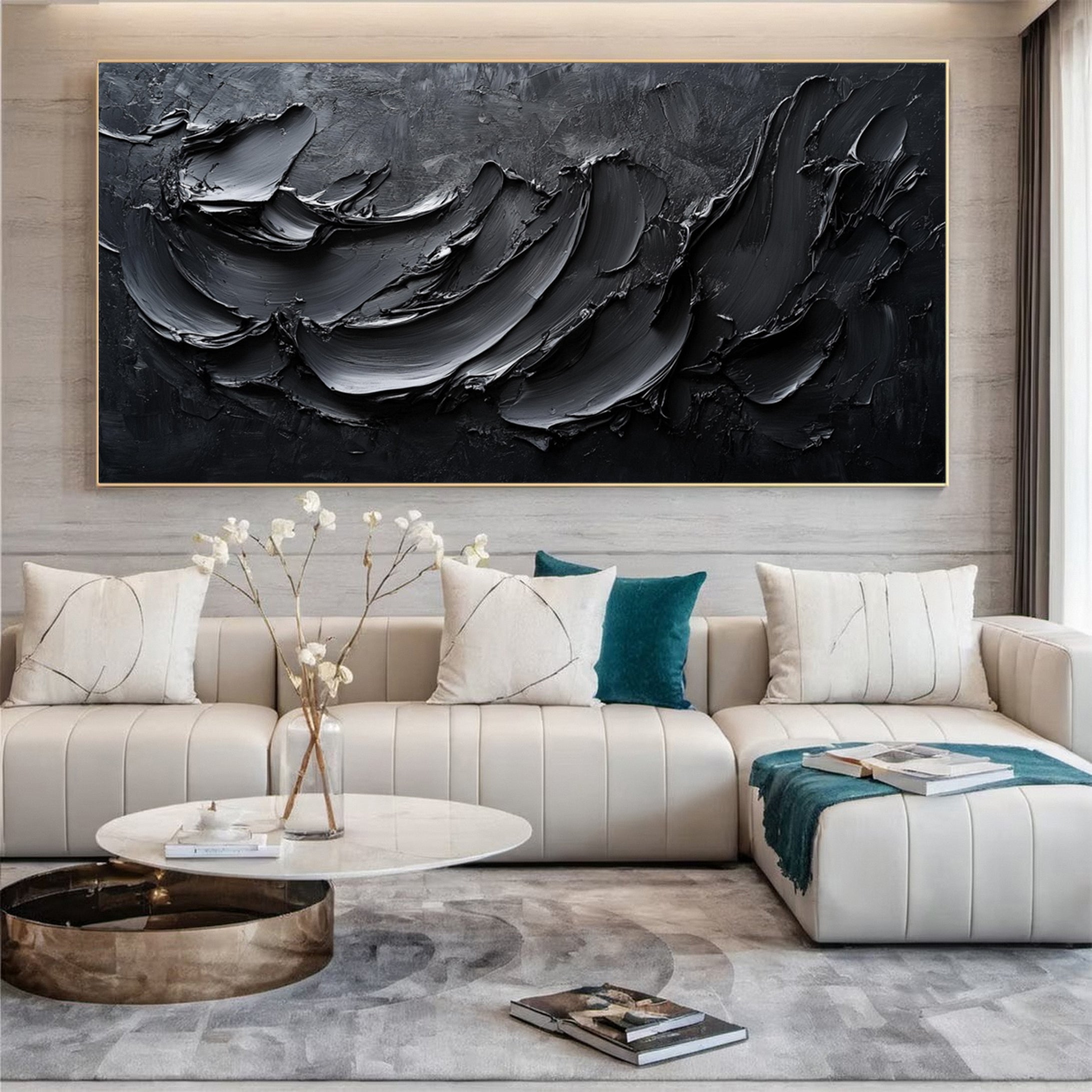 Sophisticated Black 3D Wall Art for Stylish Interiors #BM 104