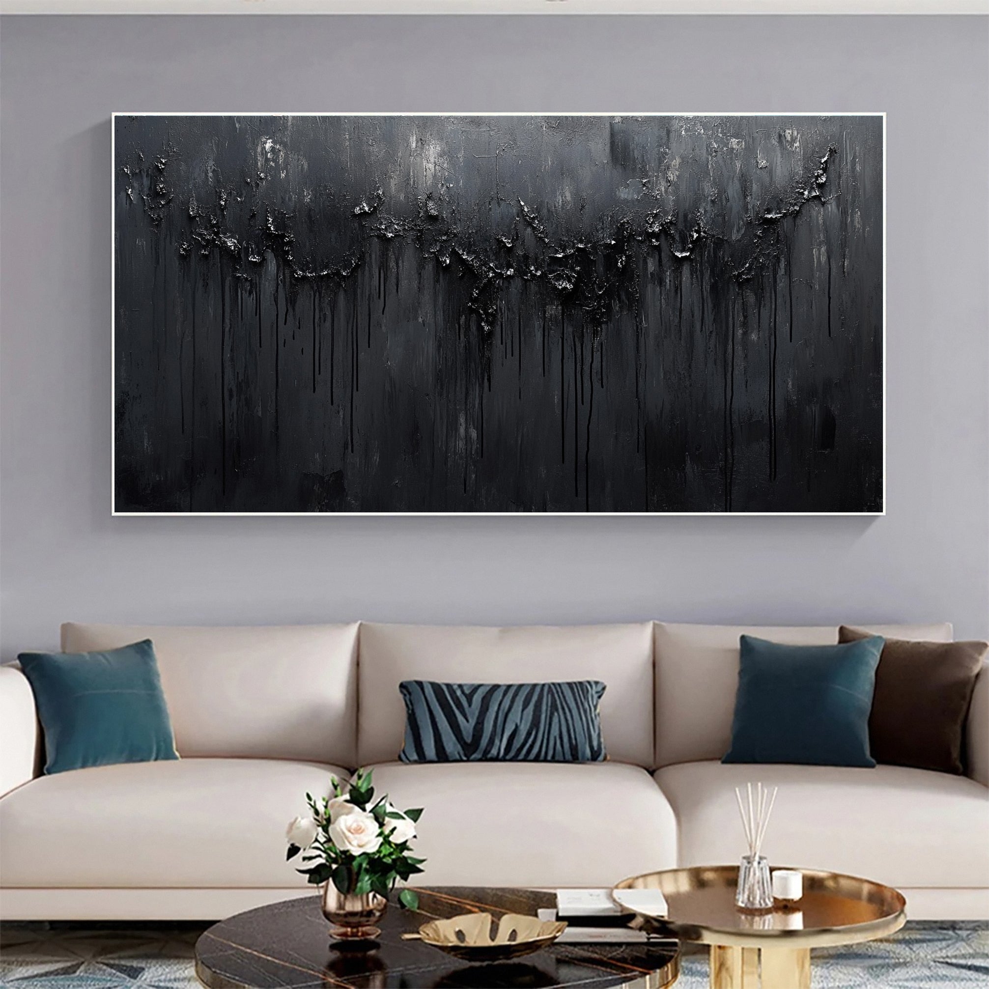 Sophisticated Black 3D Wall Art for Stylish Interiors #BM 105