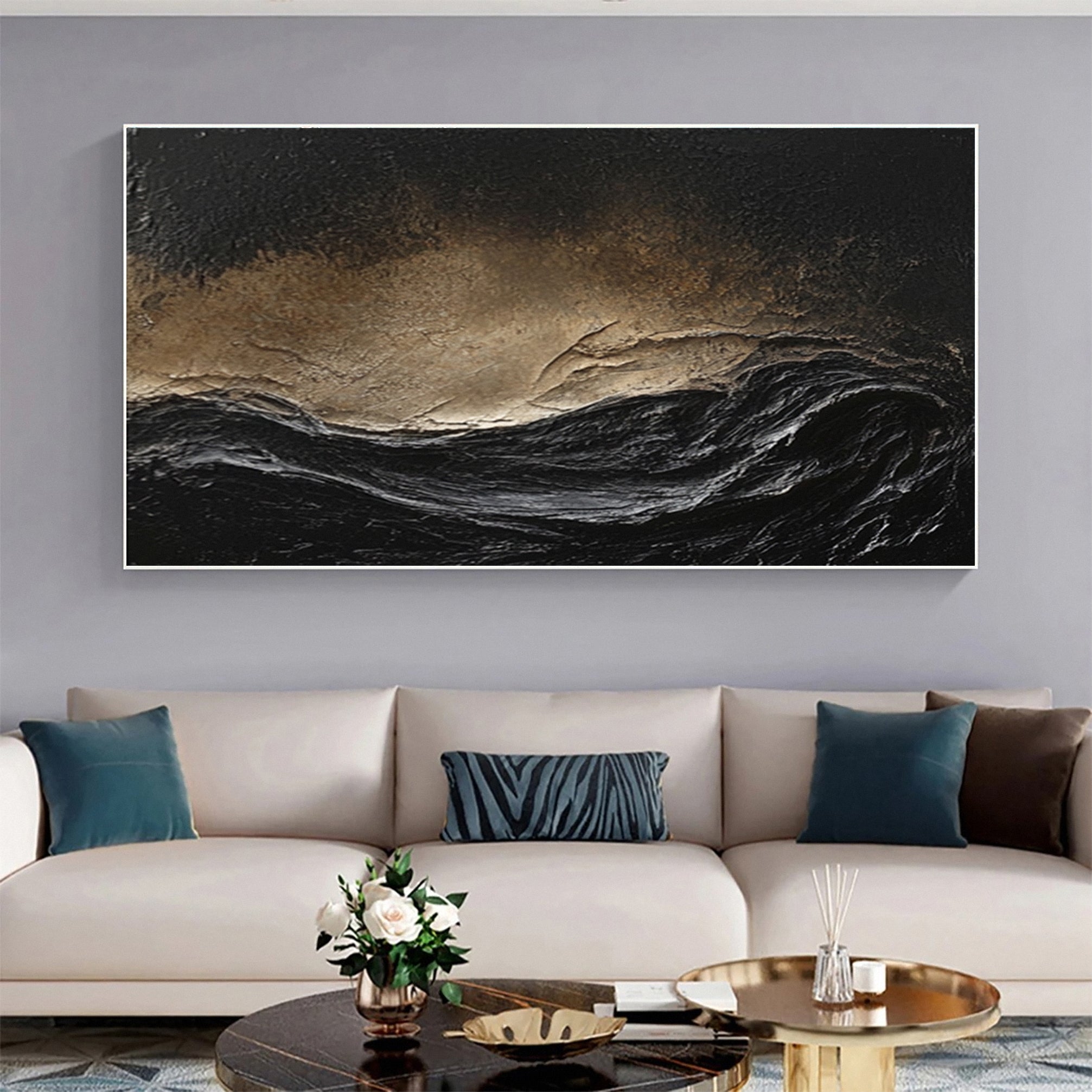 Sophisticated Black 3D Wall Art for Stylish Interiors #BM 108