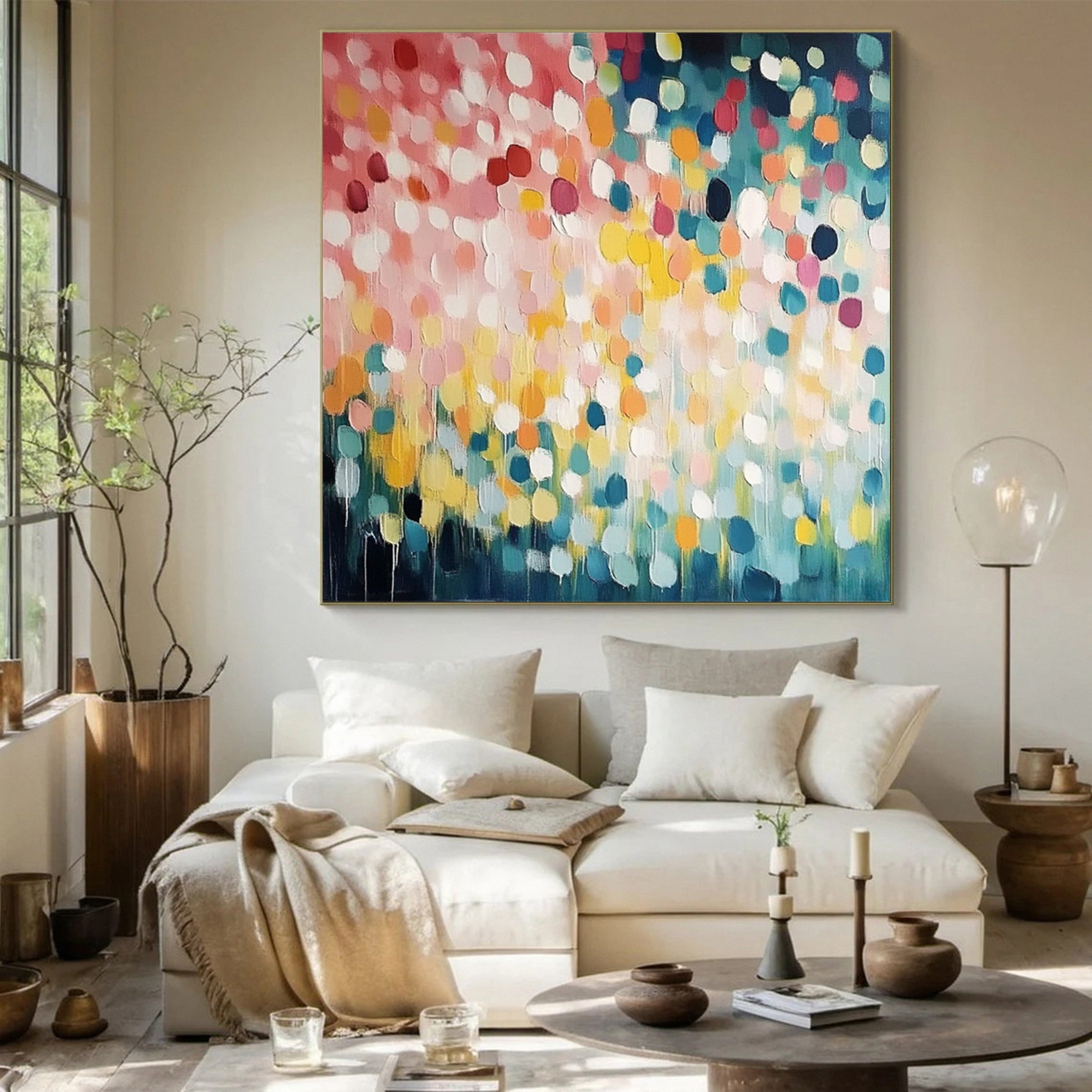 Dot Euphoria Modern Colorful Wall Art #CAP 049