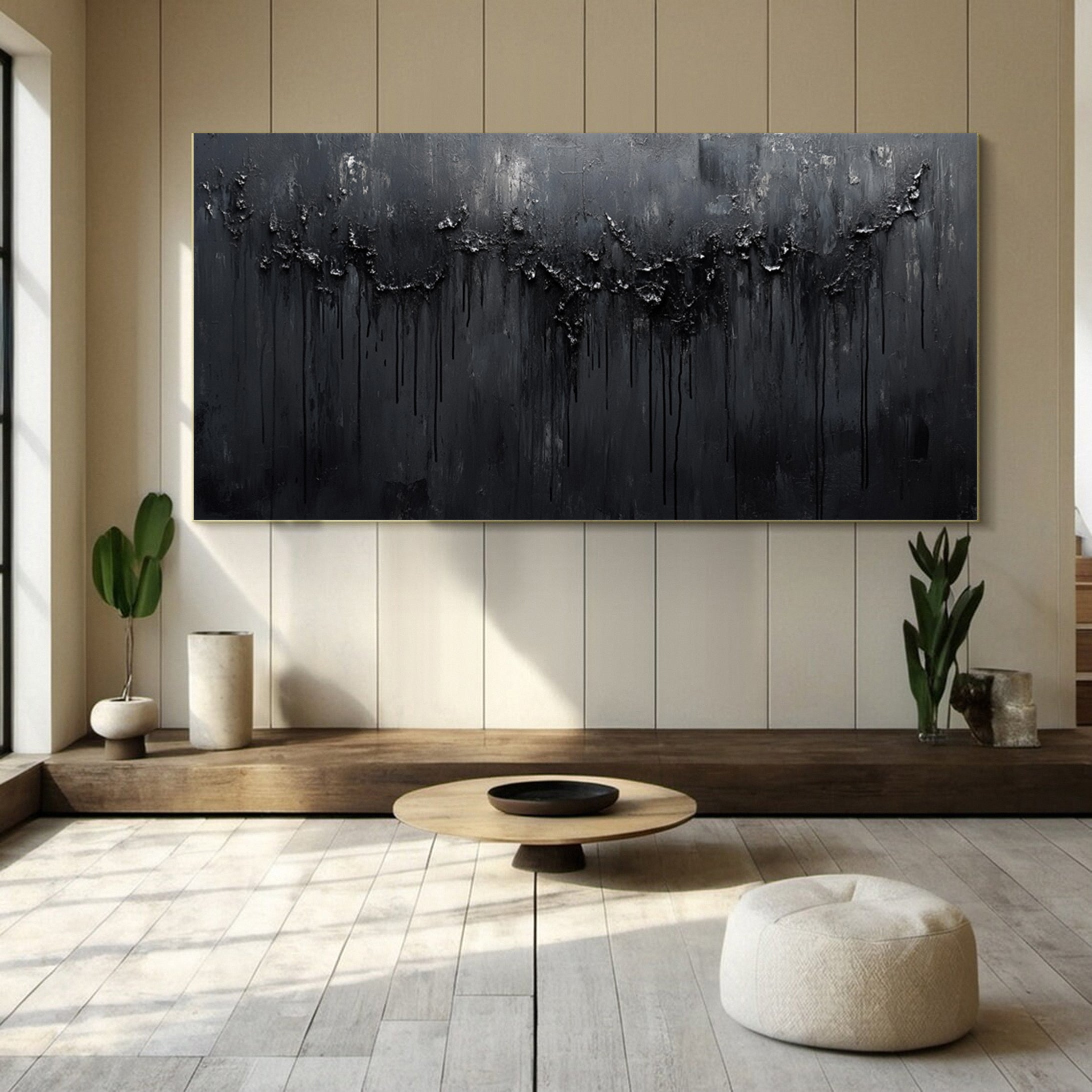 Sophisticated Black 3D Wall Art for Stylish Interiors #BM 105