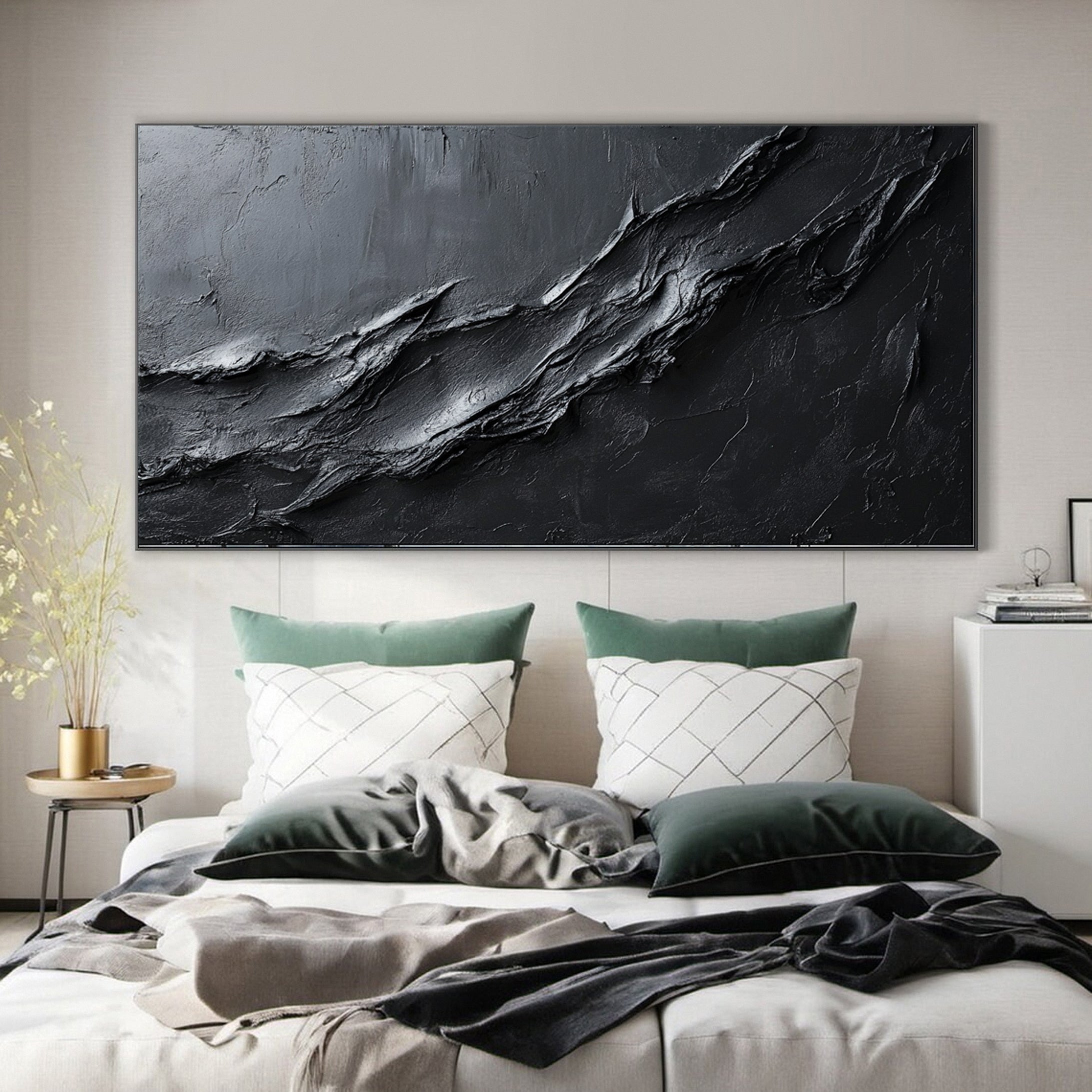 Sophisticated Black 3D Wall Art for Stylish Interiors #BM 106