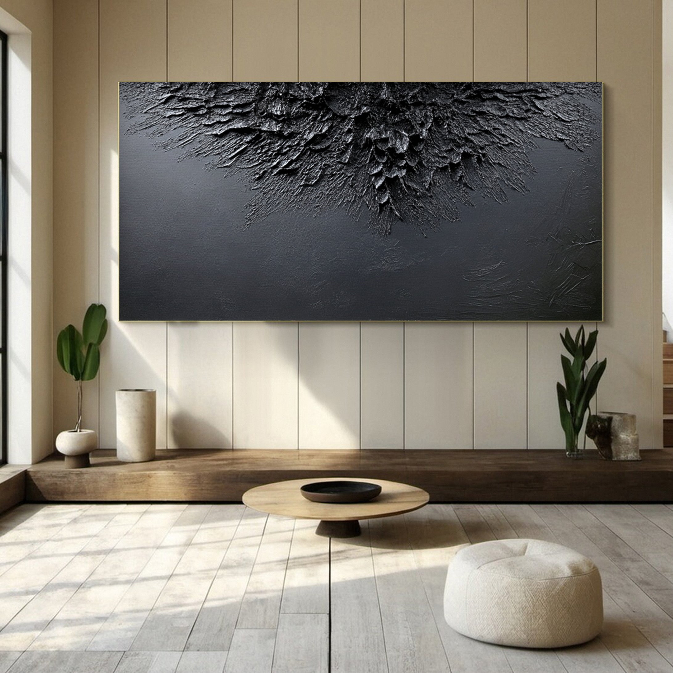 Sophisticated Black 3D Wall Art for Stylish Interiors #BM 107