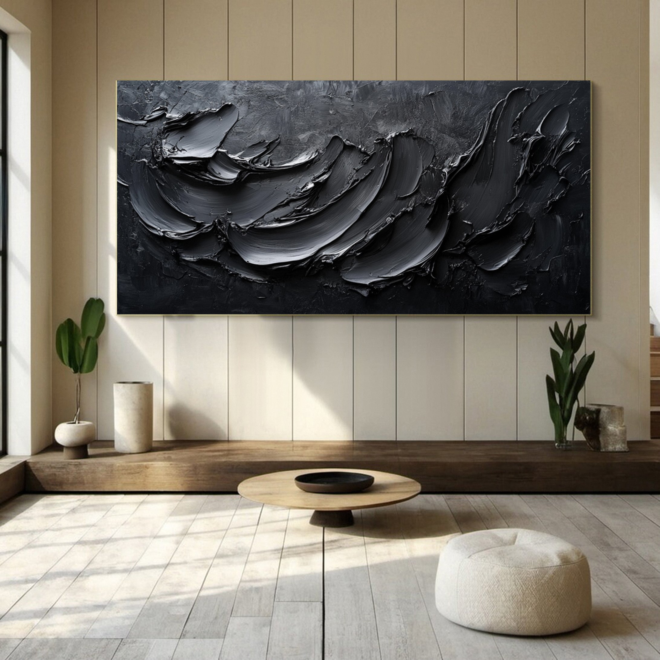 Sophisticated Black 3D Wall Art for Stylish Interiors #BM 104