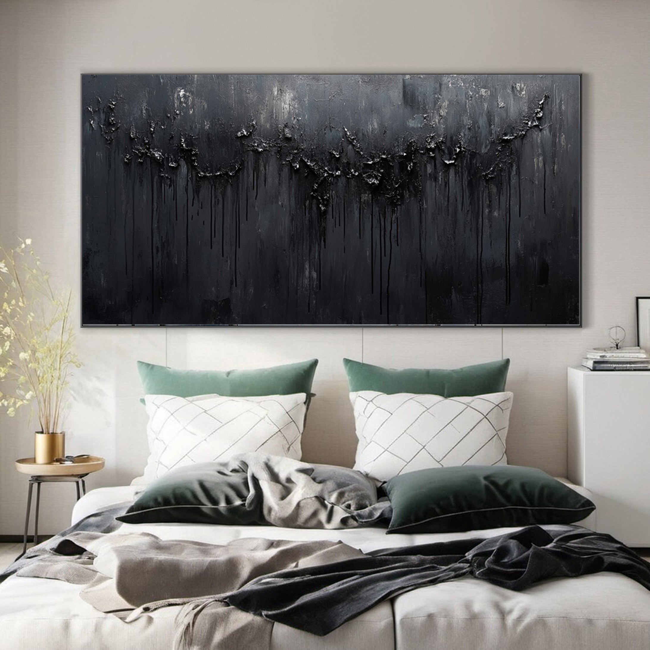 Sophisticated Black 3D Wall Art for Stylish Interiors #BM 105