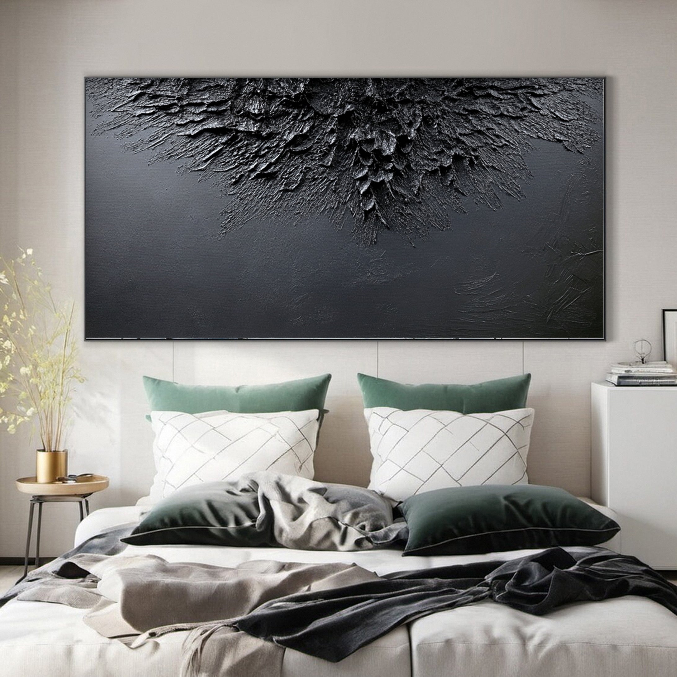 Sophisticated Black 3D Wall Art for Stylish Interiors #BM 107