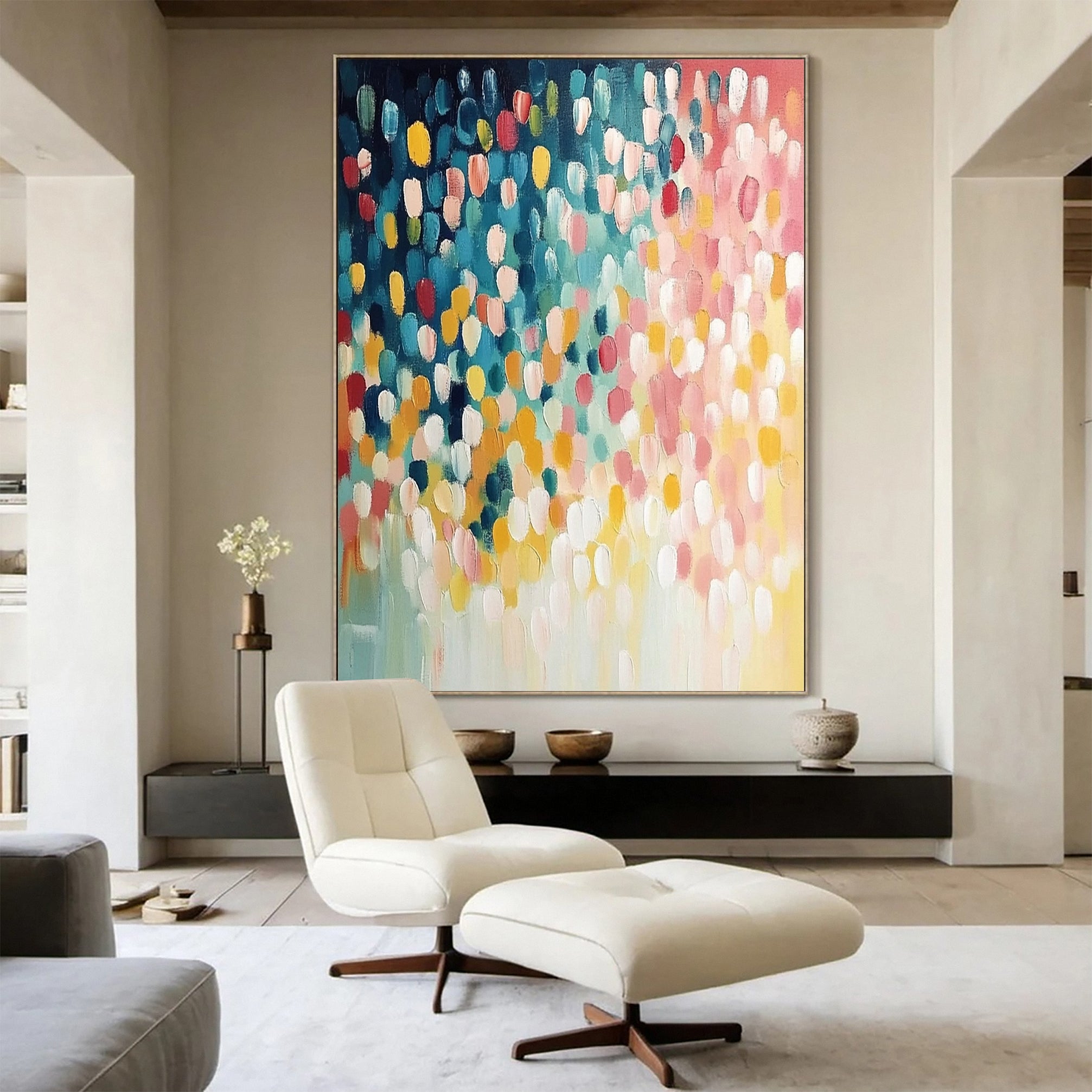 Dot Euphoria Modern Colorful Wall Art #CAP 050