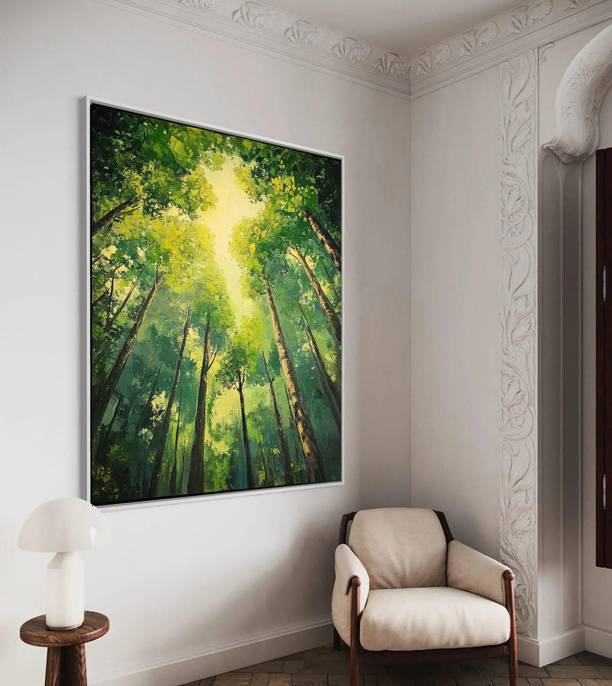 Verdant Retreat Lush Forest Landscape Art #CAP 060