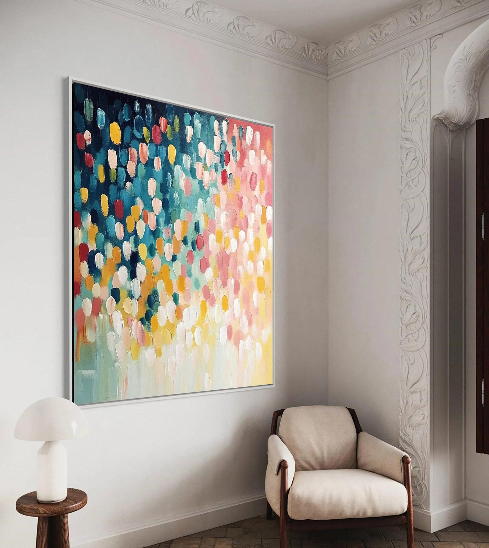 Dot Euphoria Modern Colorful Wall Art #CAP 050