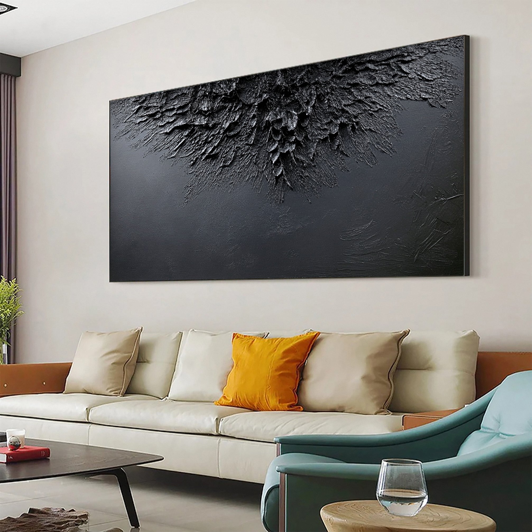 Sophisticated Black 3D Wall Art for Stylish Interiors #BM 107