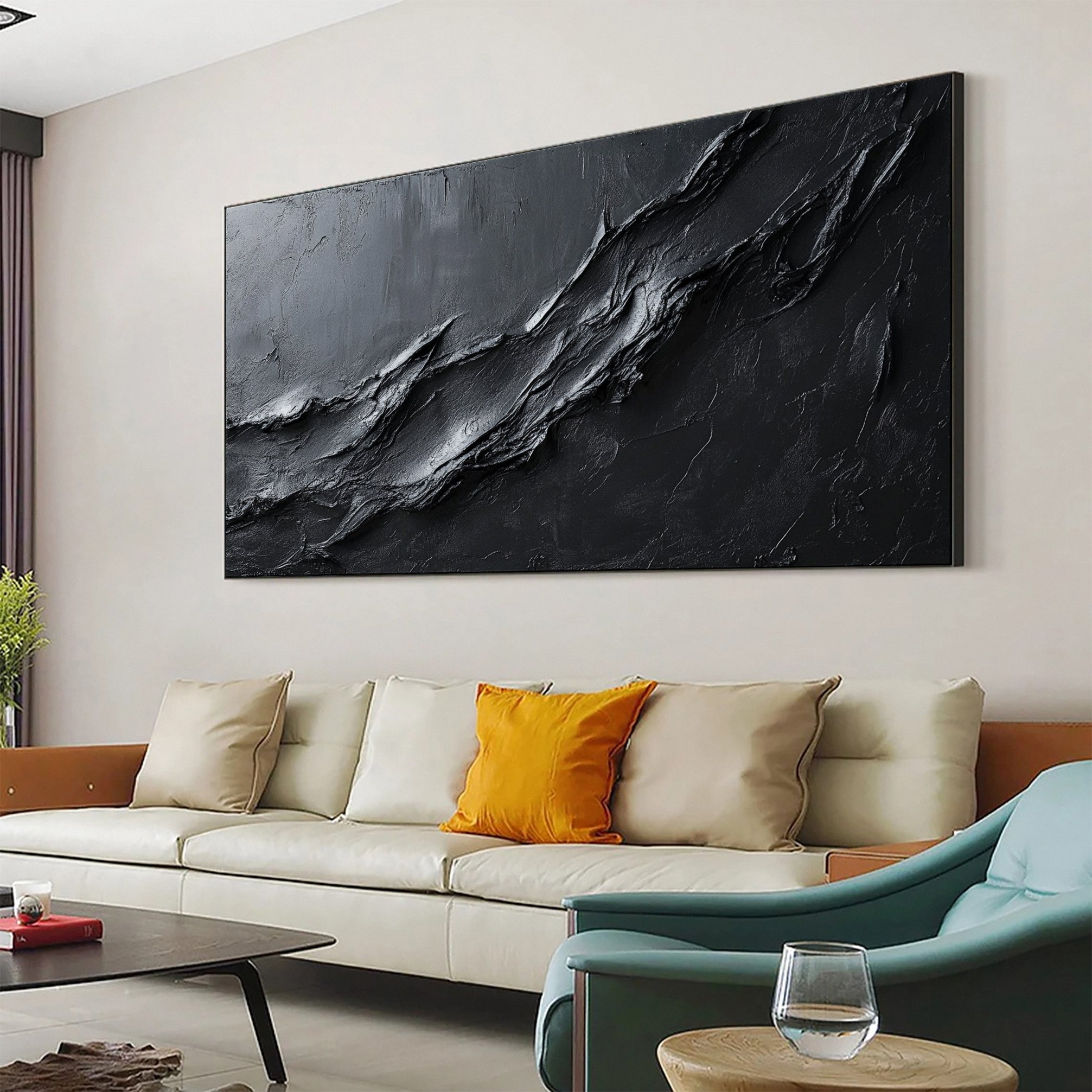 Sophisticated Black 3D Wall Art for Stylish Interiors #BM 106