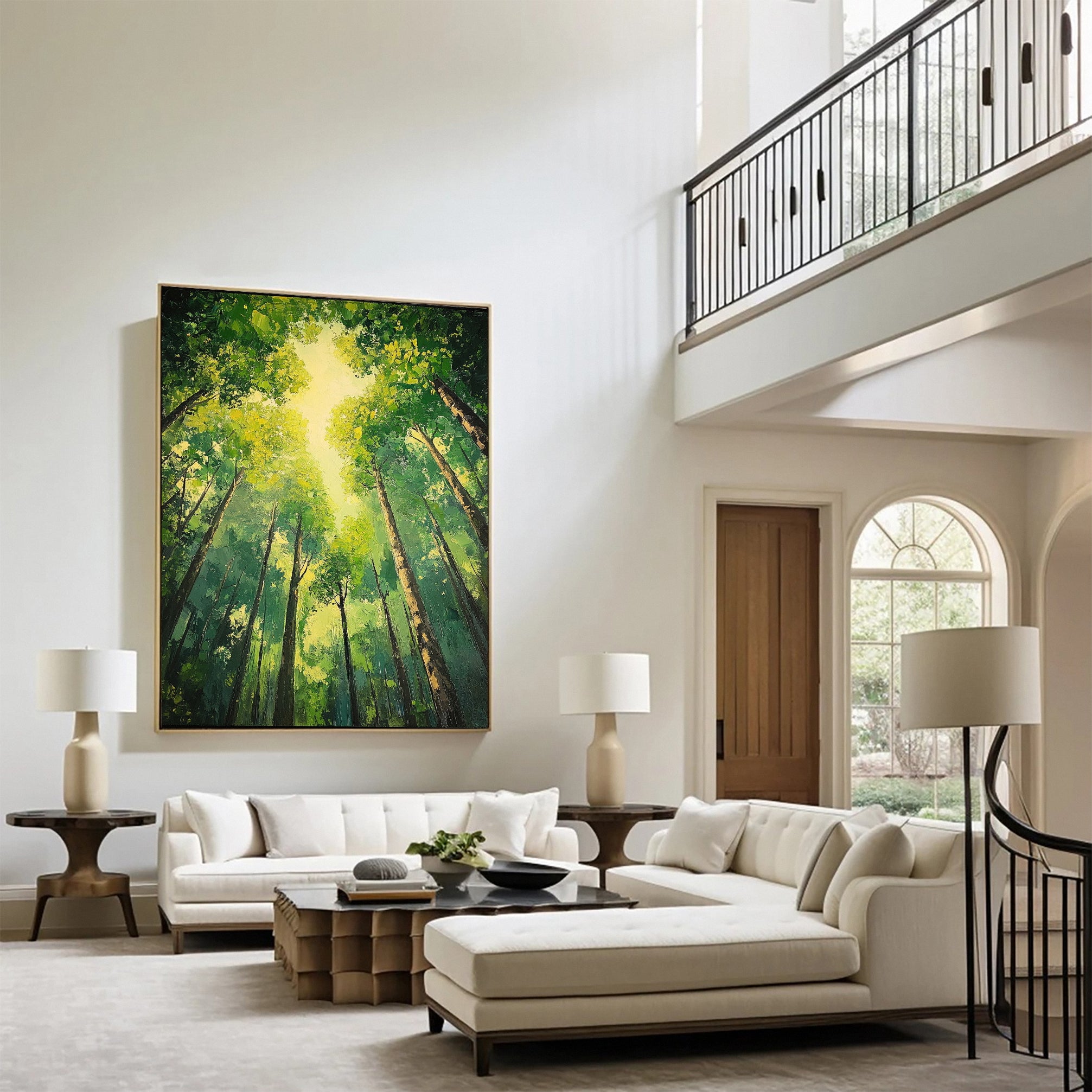 Verdant Retreat Lush Forest Landscape Art #CAP 060