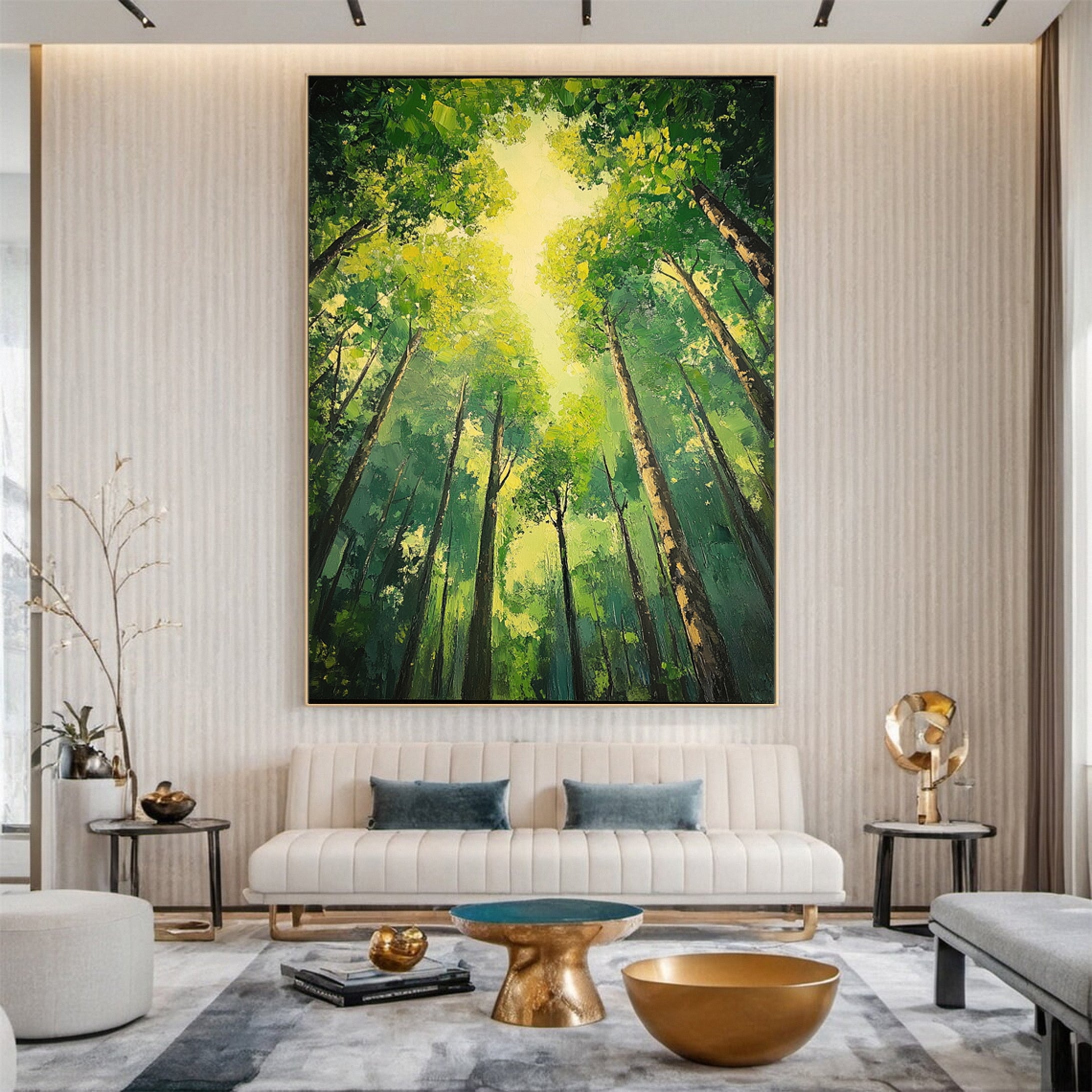 Verdant Retreat Lush Forest Landscape Art #CAP 060