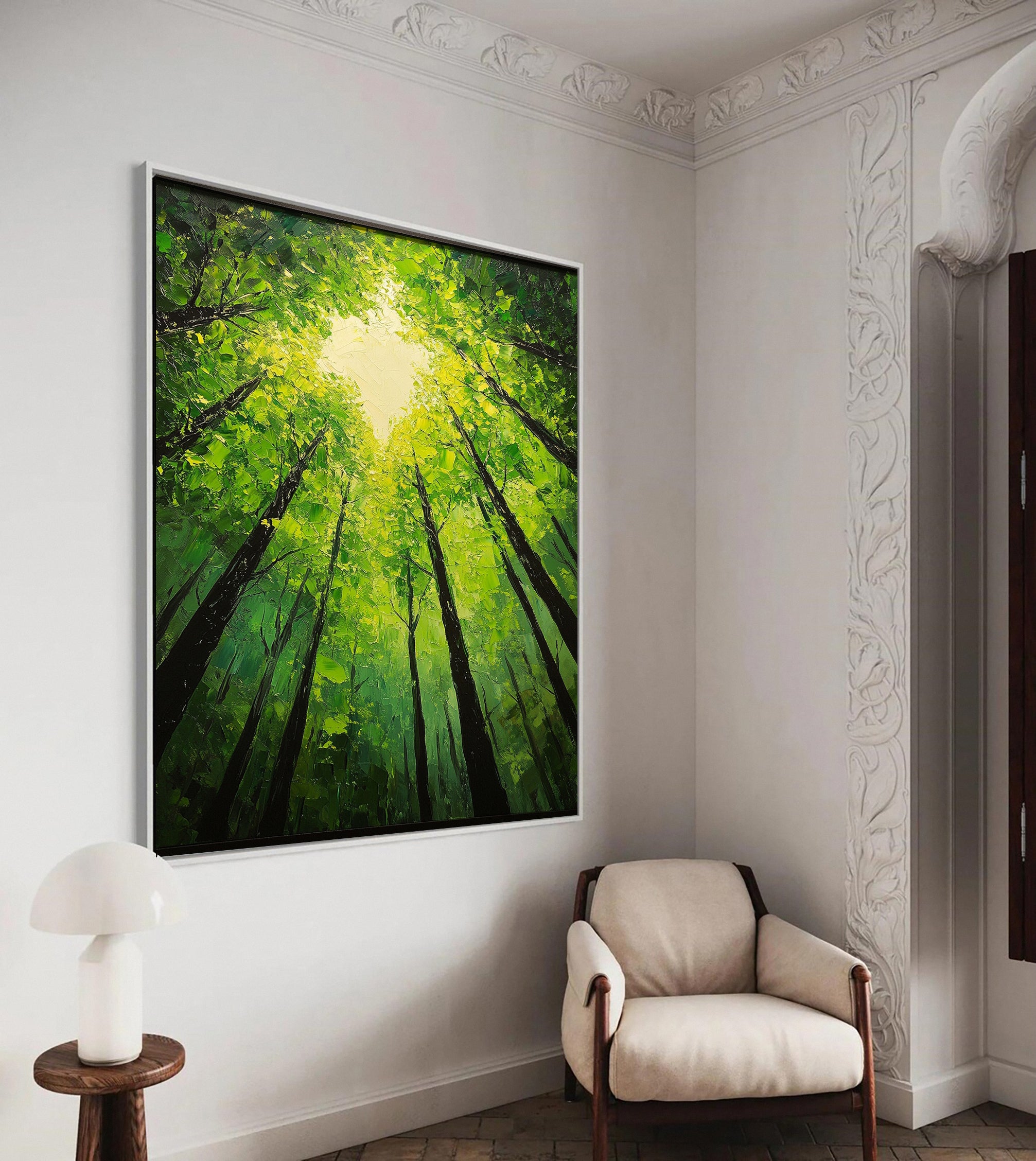 Verdant Retreat Lush Forest Landscape Art #CAP 059