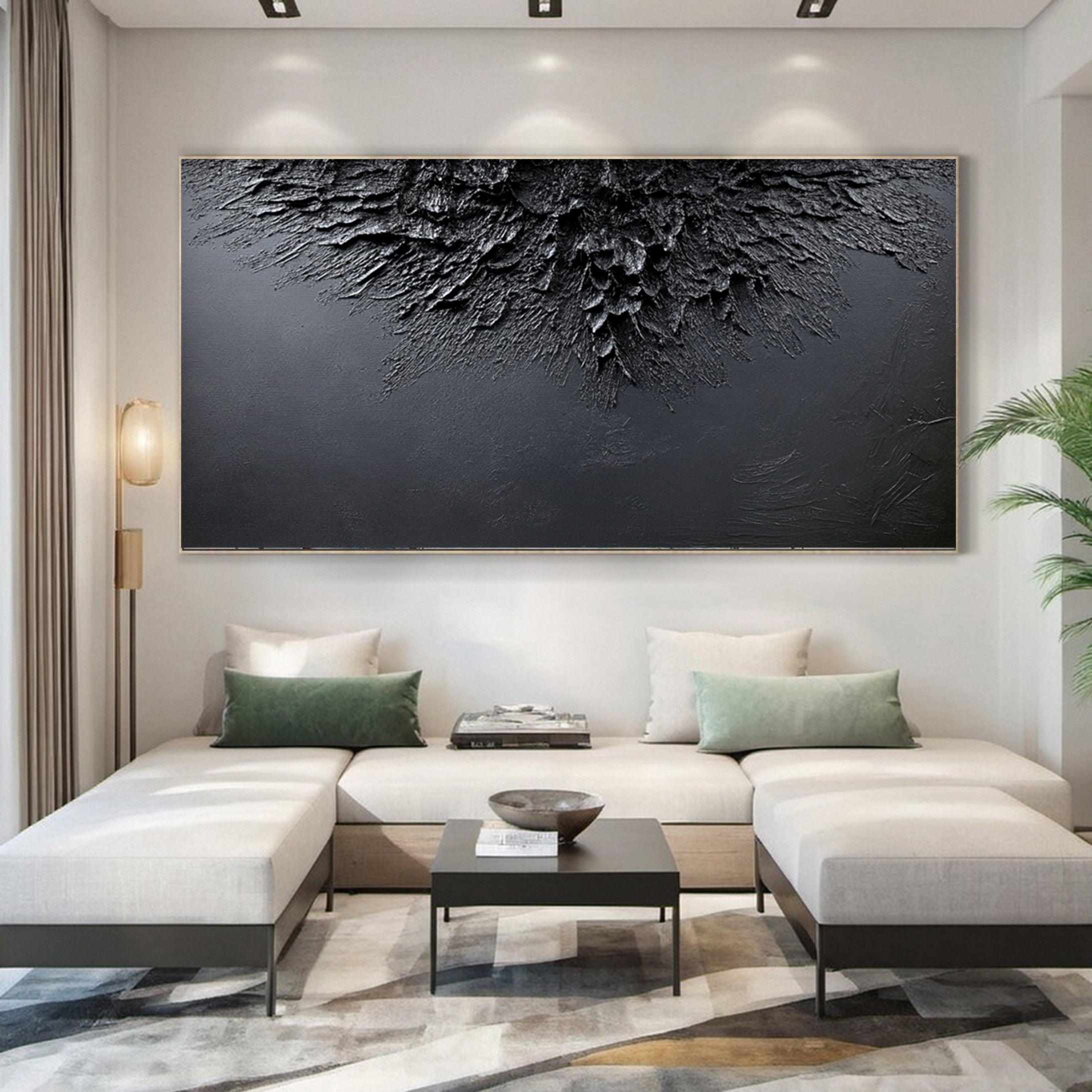 Sophisticated Black 3D Wall Art for Stylish Interiors #BM 107