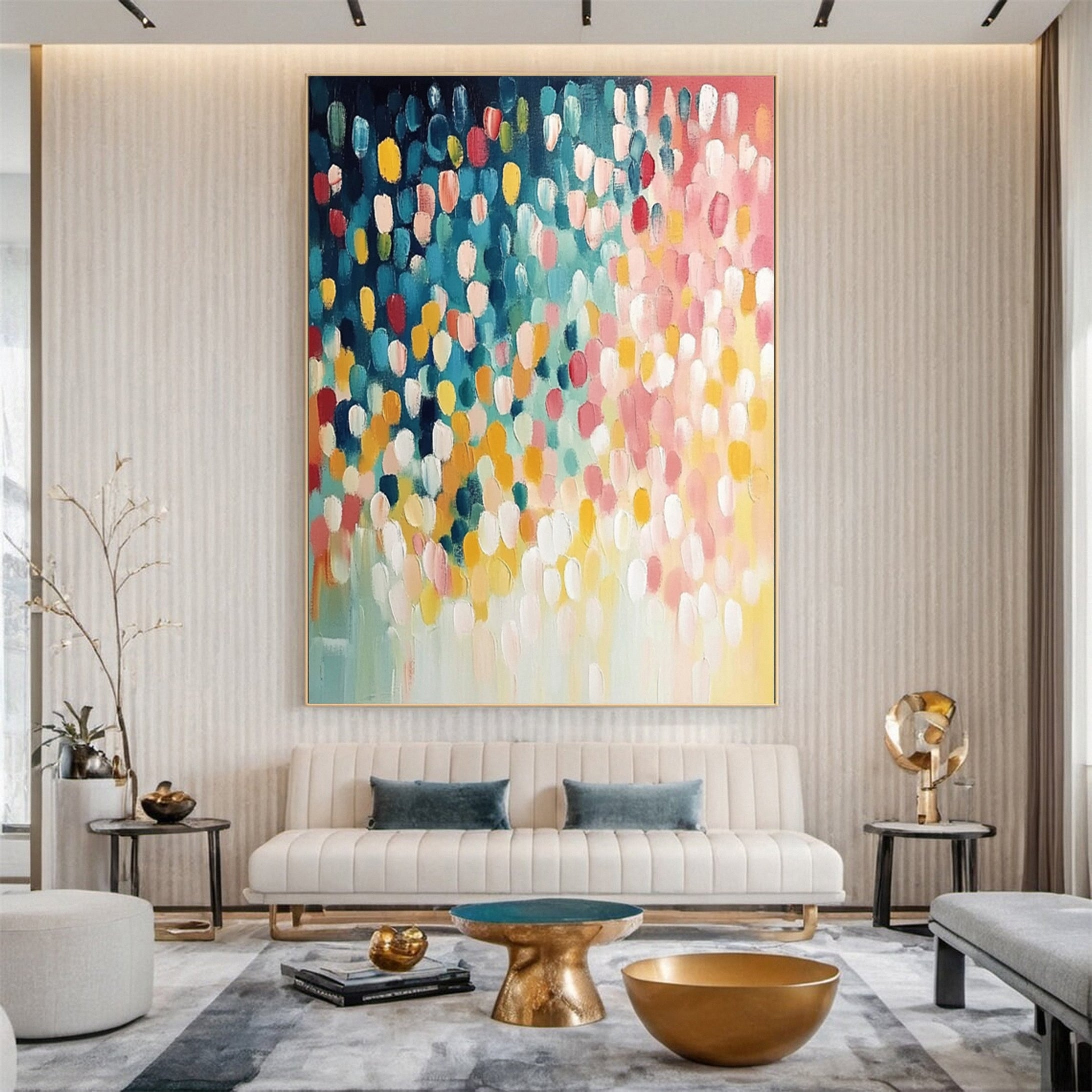 Dot Euphoria Modern Colorful Wall Art #CAP 050