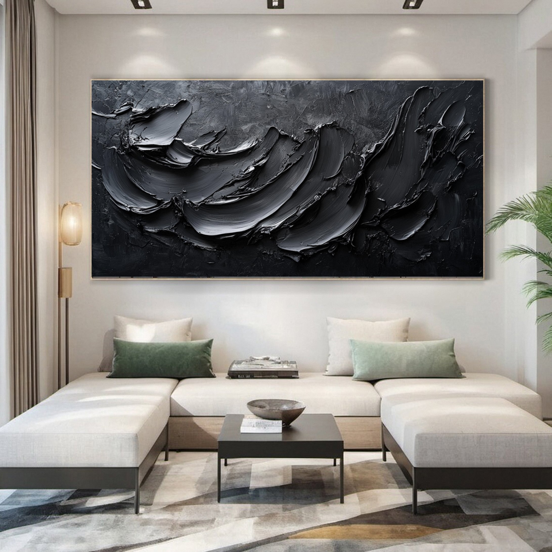 Sophisticated Black 3D Wall Art for Stylish Interiors #BM 104