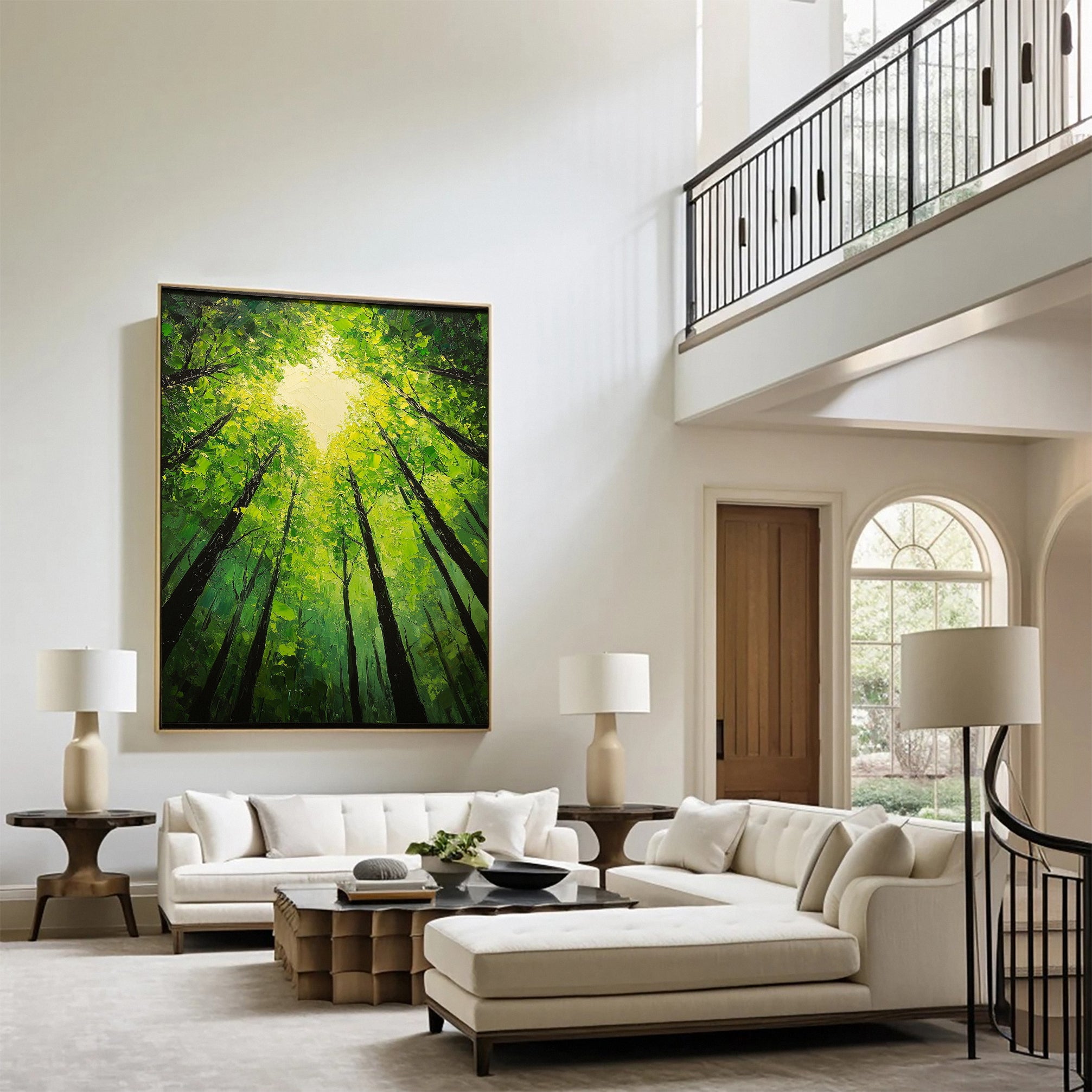 Verdant Retreat Lush Forest Landscape Art #CAP 059