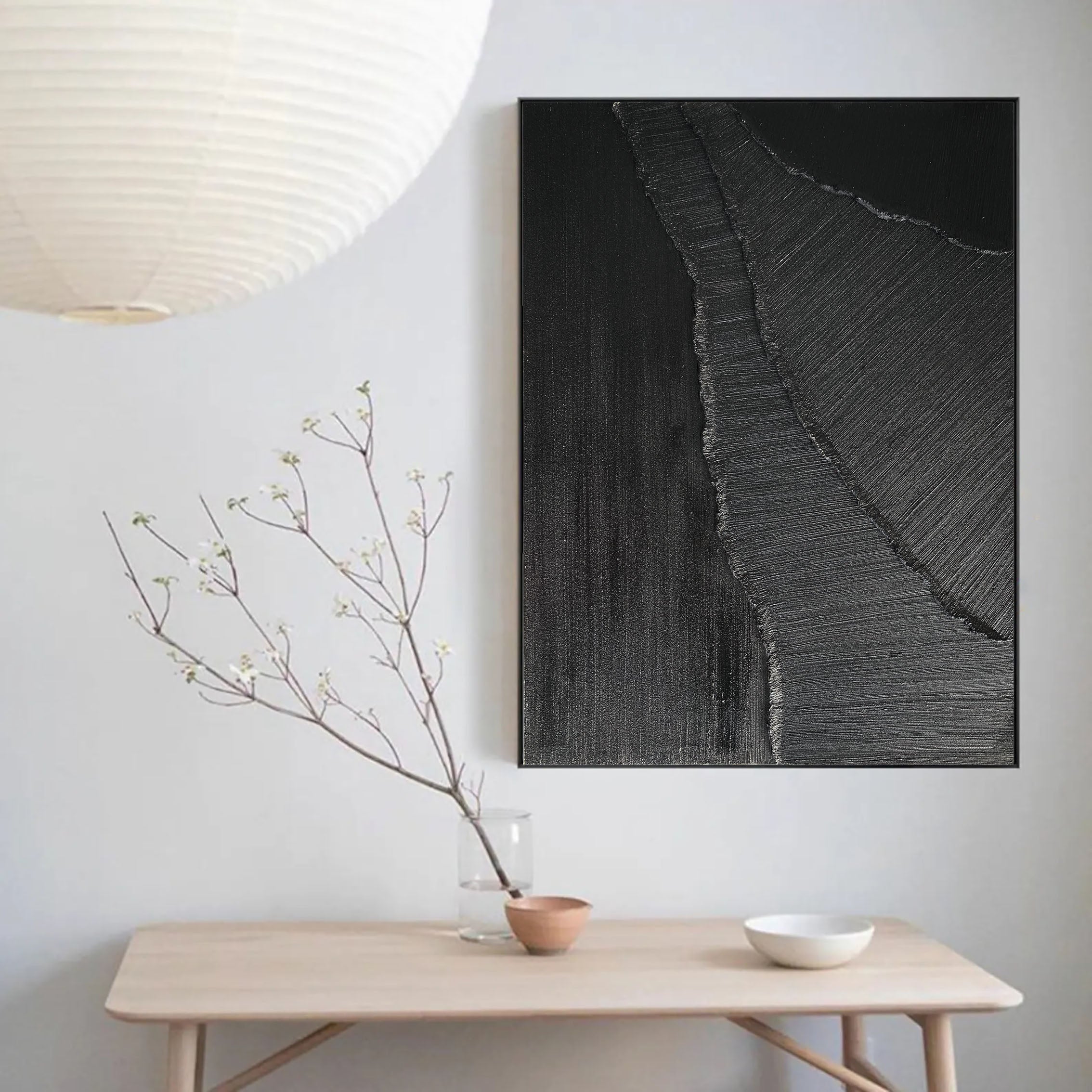 Black Minimalist Painting #BM 030