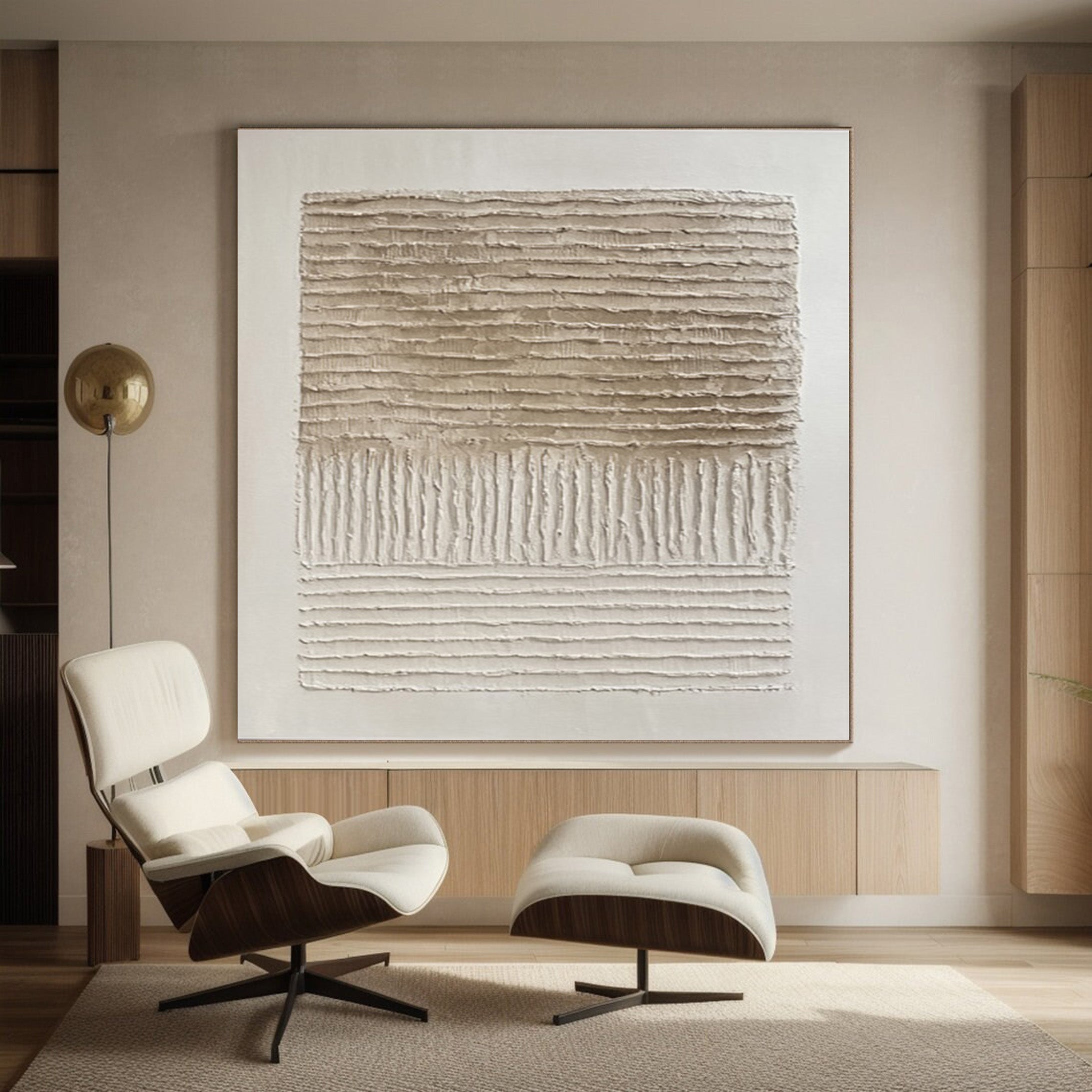 Textured Art with Horizontal and Vertical Rhythms for Decor #BGA 279