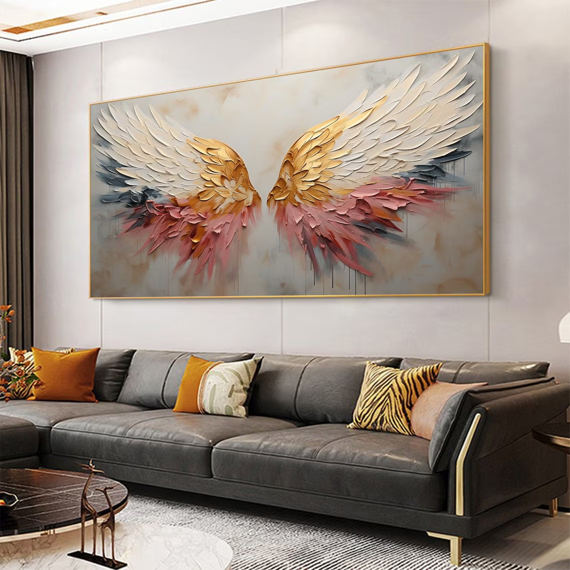 Gradient Angel Wings Abstract Wall Art #BGA 043