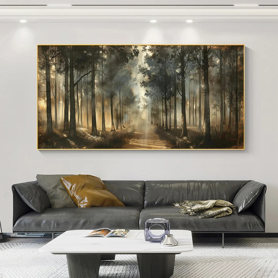 Misty Woodland Path Wall Art #BGA 052