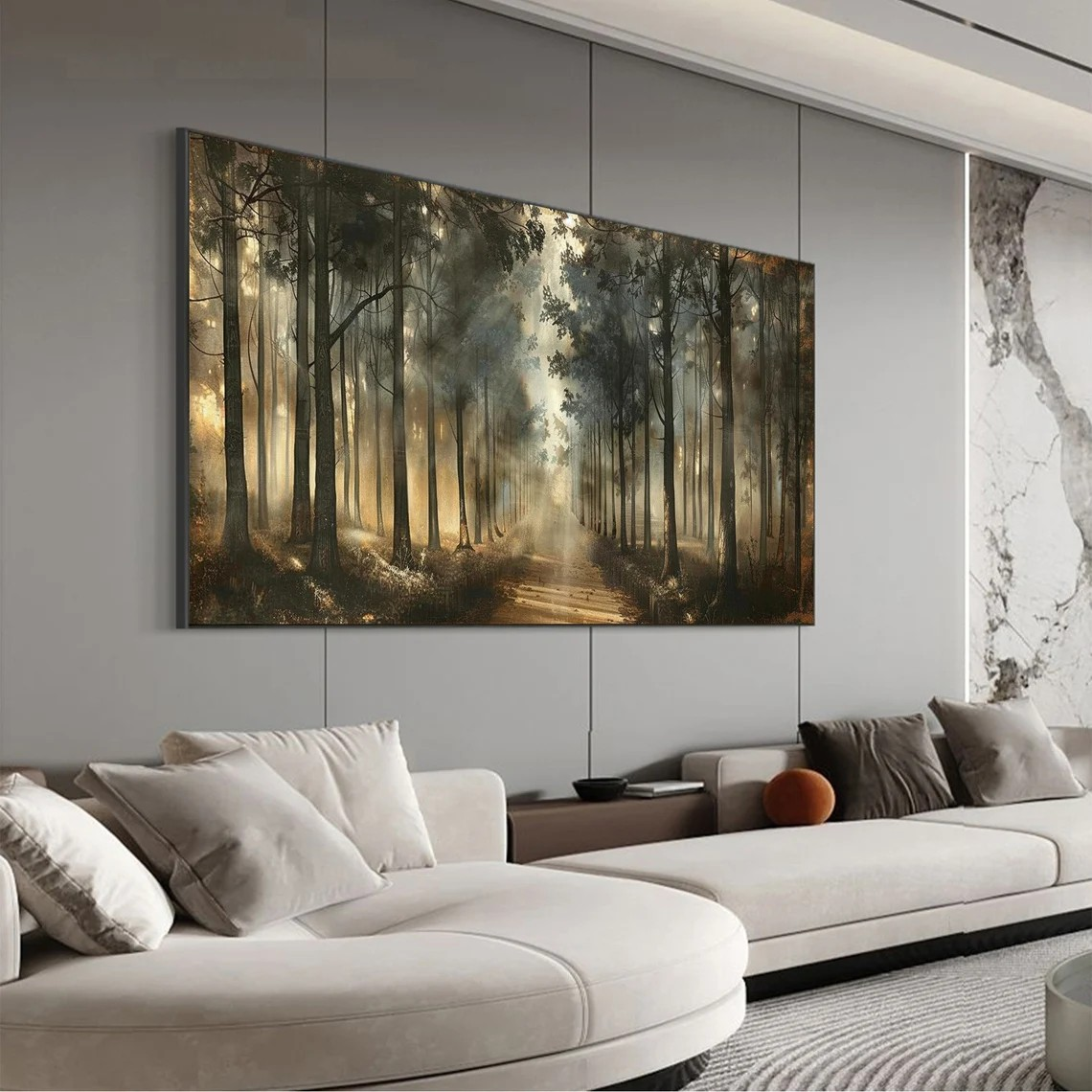 Misty Woodland Path Wall Art #BGA 052