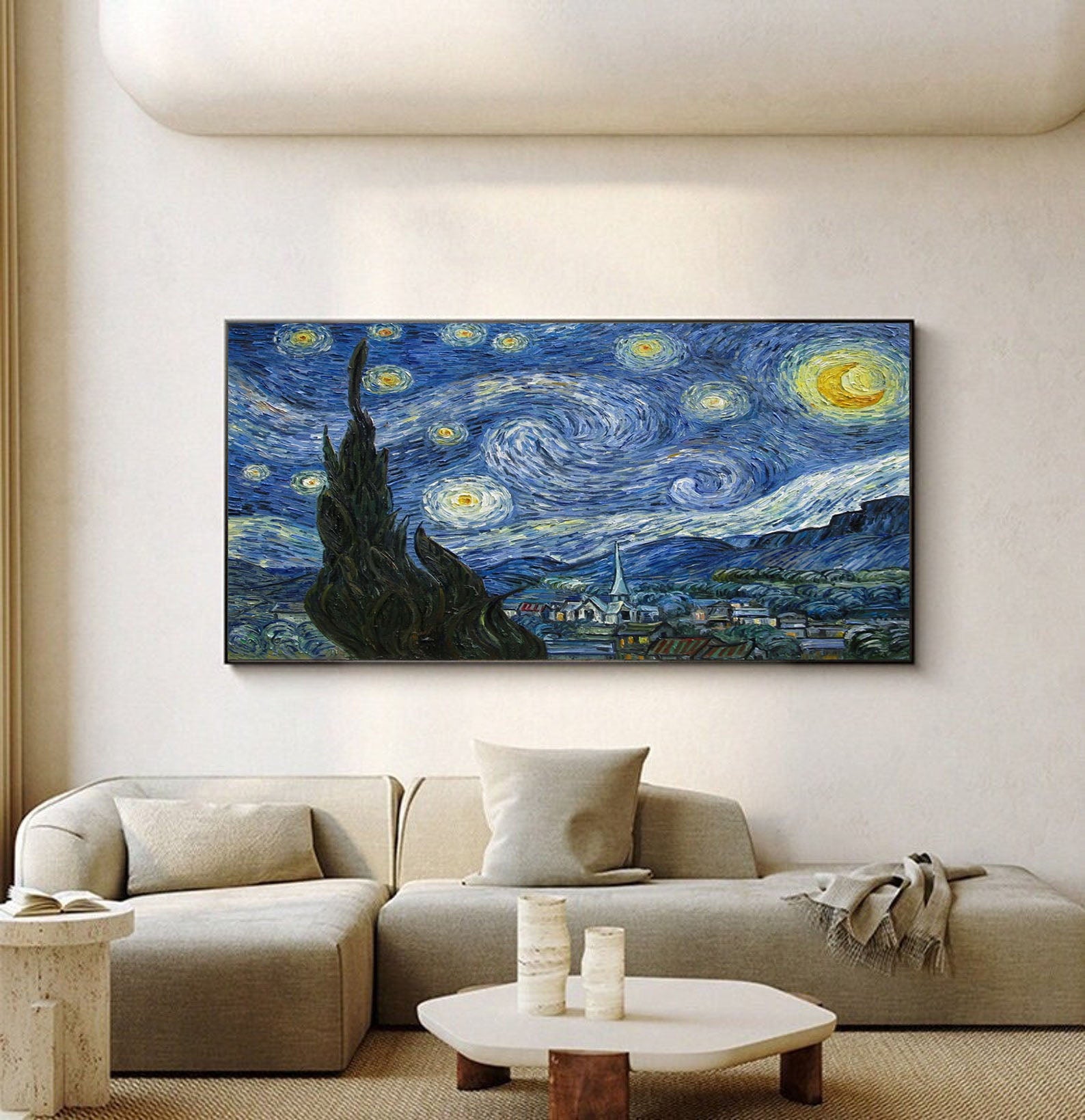 The Starry Night, After Van Gogh, Contemporary Wall Art #BGA 079