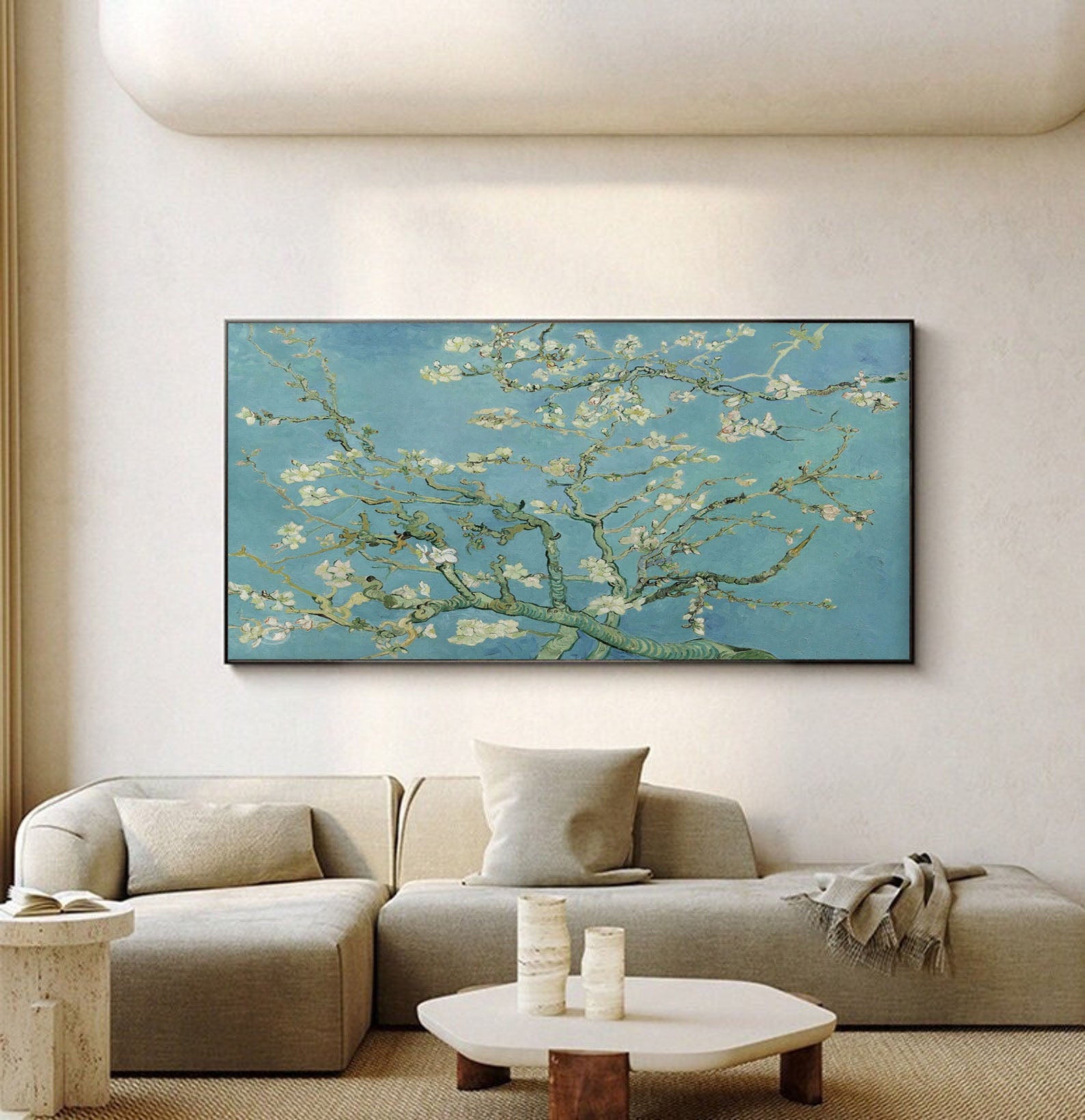 Almond Blossoms, after Van Gogh, Contemporary Wall Art #BGA 077