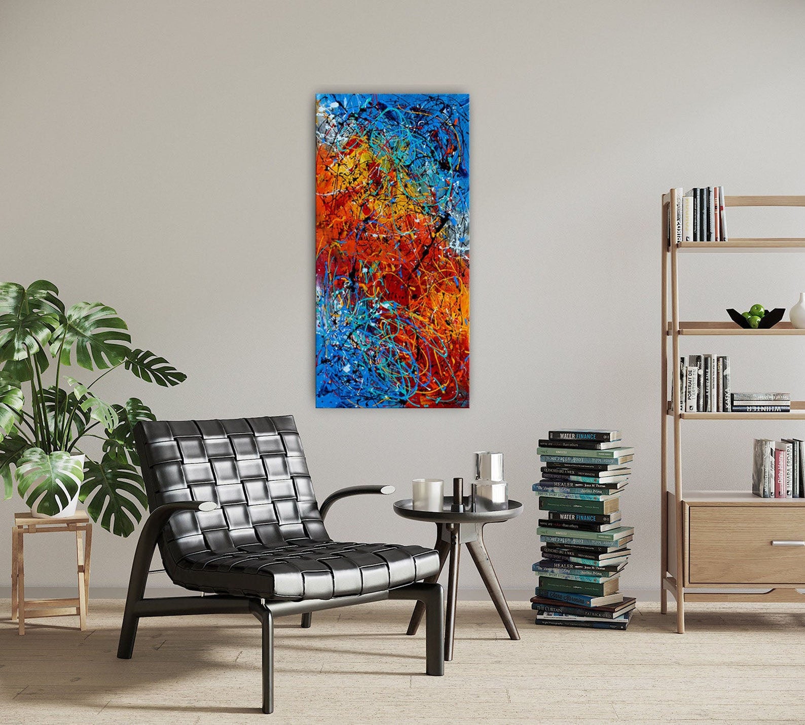 Colorful Art: Abstract Art Paintings for Home Interiors  #CWA 003