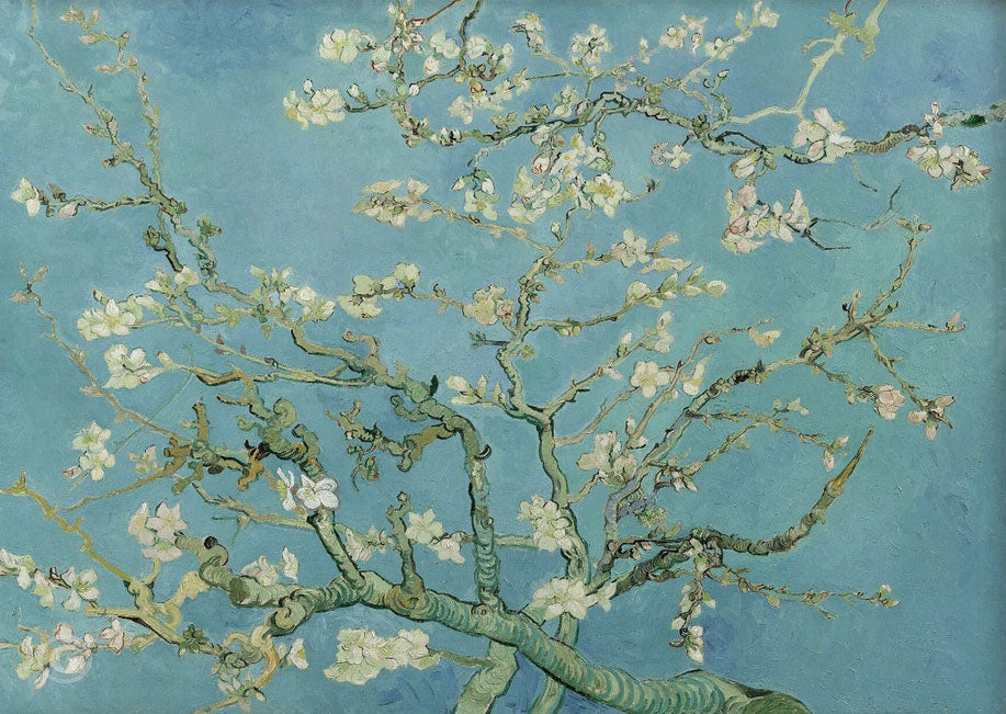 Almond Blossoms, after Van Gogh, Contemporary Wall Art #BGA 077