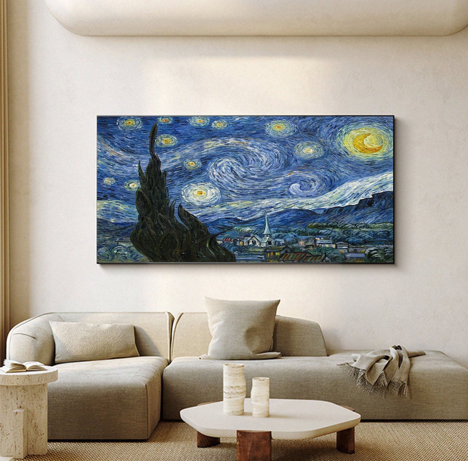 The Starry Night, After Van Gogh, Contemporary Wall Art #BGA 079