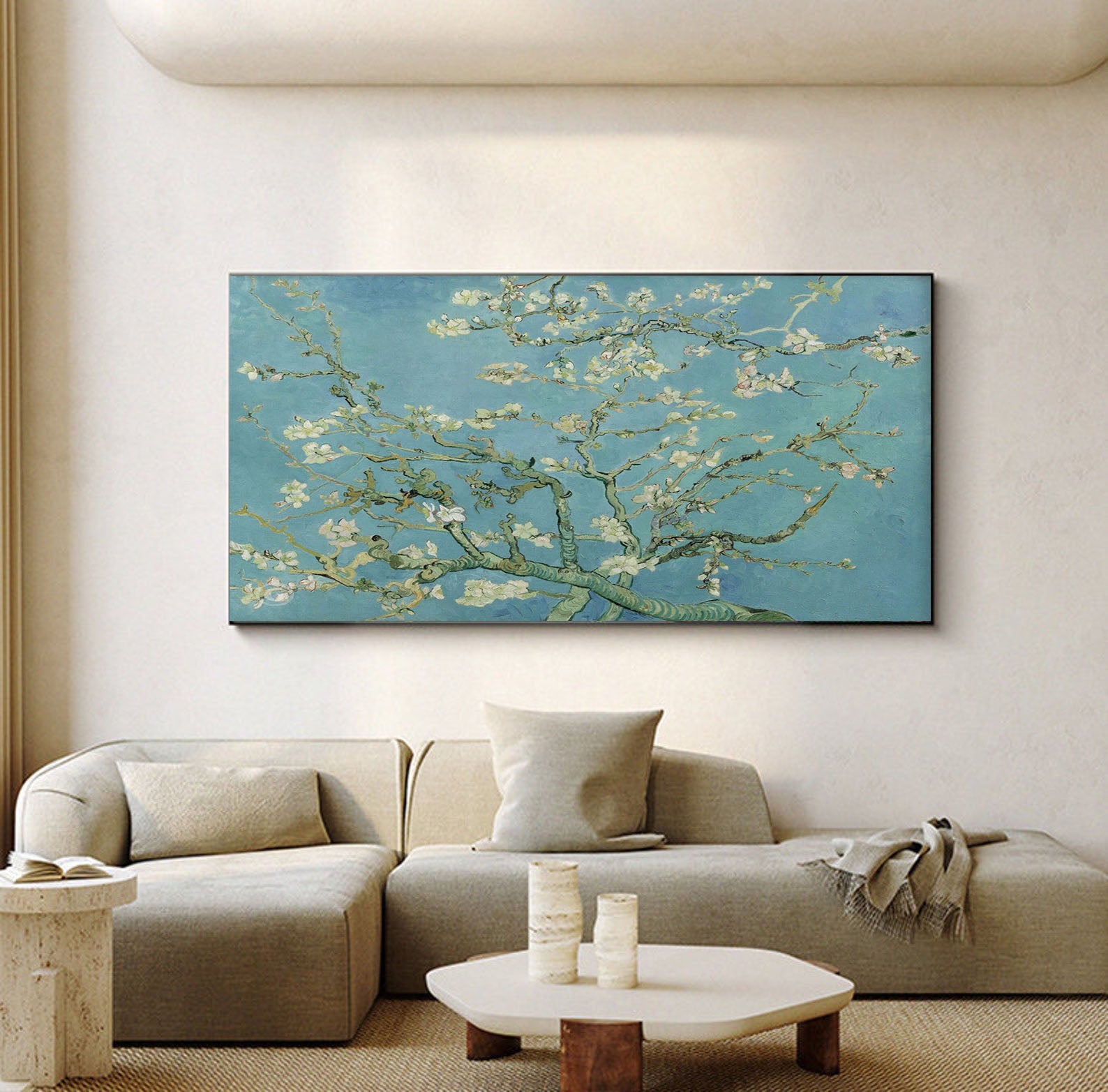 Almond Blossoms, after Van Gogh, Contemporary Wall Art #BGA 077