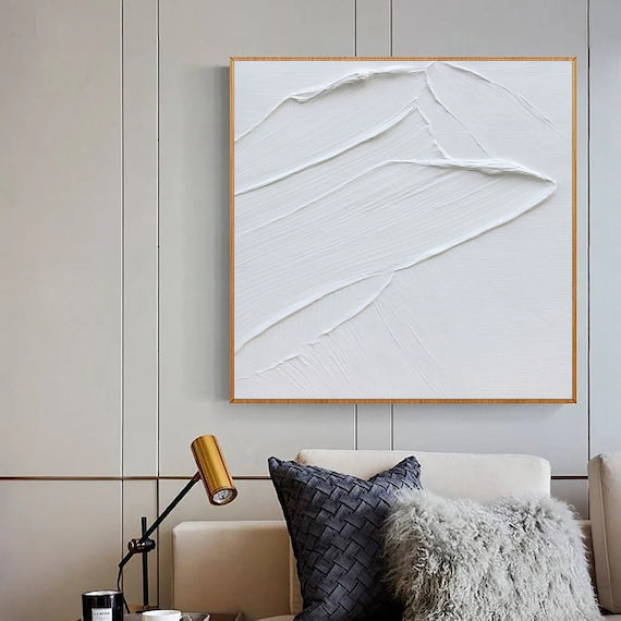 White Minimalist Painting #WM 023