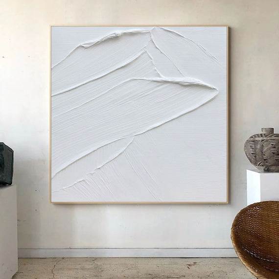 White Minimalist Painting #WM 011