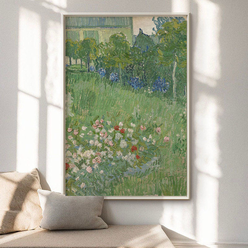 Harmony Flowers In Sunlit Garden, Abstract Garden Canvas #BGA 073