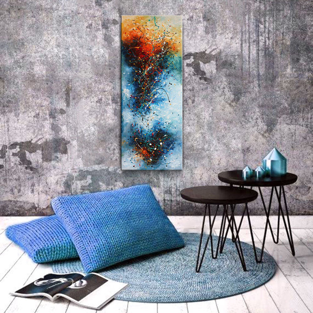 Colorful Jackson Pollock-Inspired Abstract Art for Home Walls #CWA 007