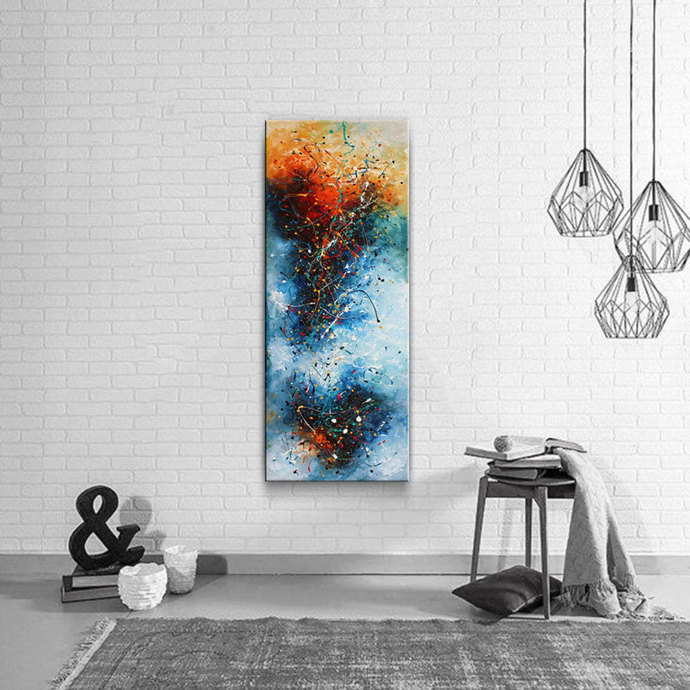 Colorful Jackson Pollock-Inspired Abstract Art for Home Walls #CWA 007