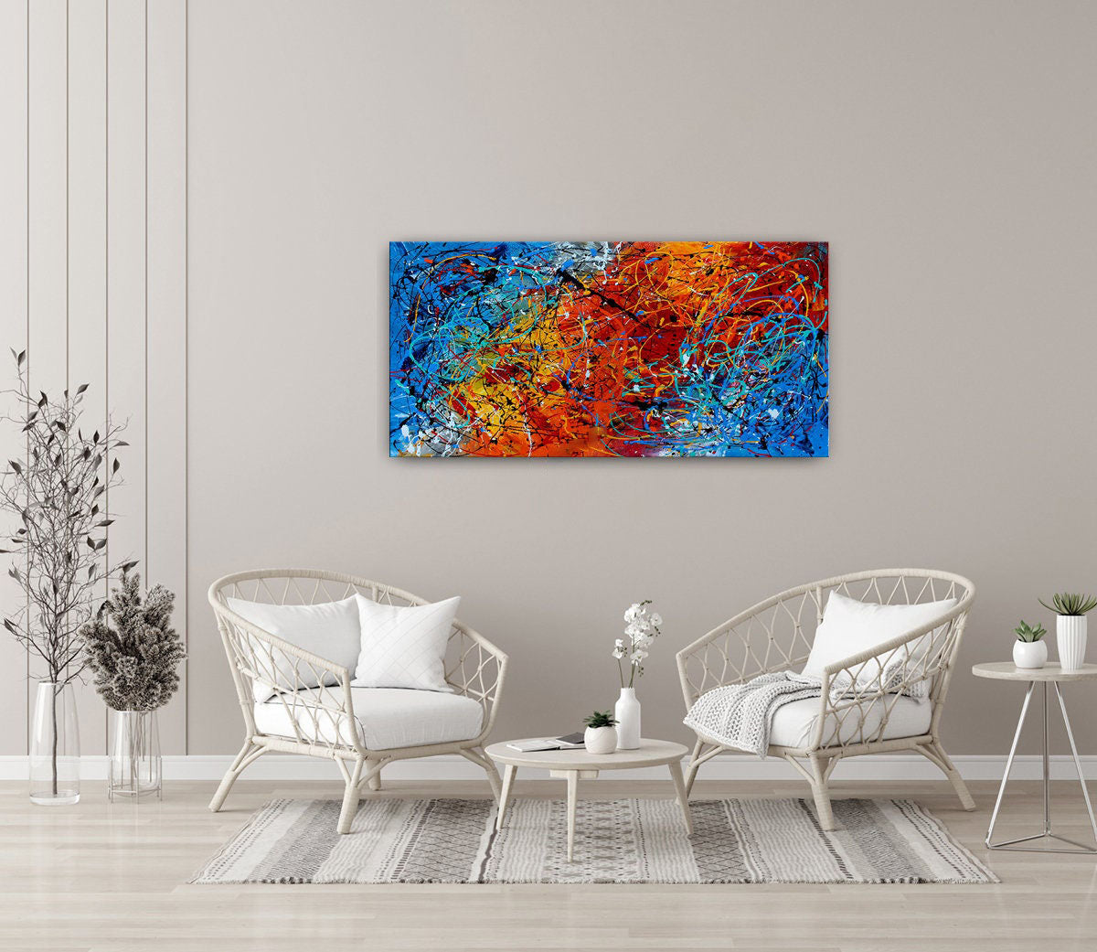 Colorful Art: Abstract Art Paintings for Home Interiors  #CWA 003