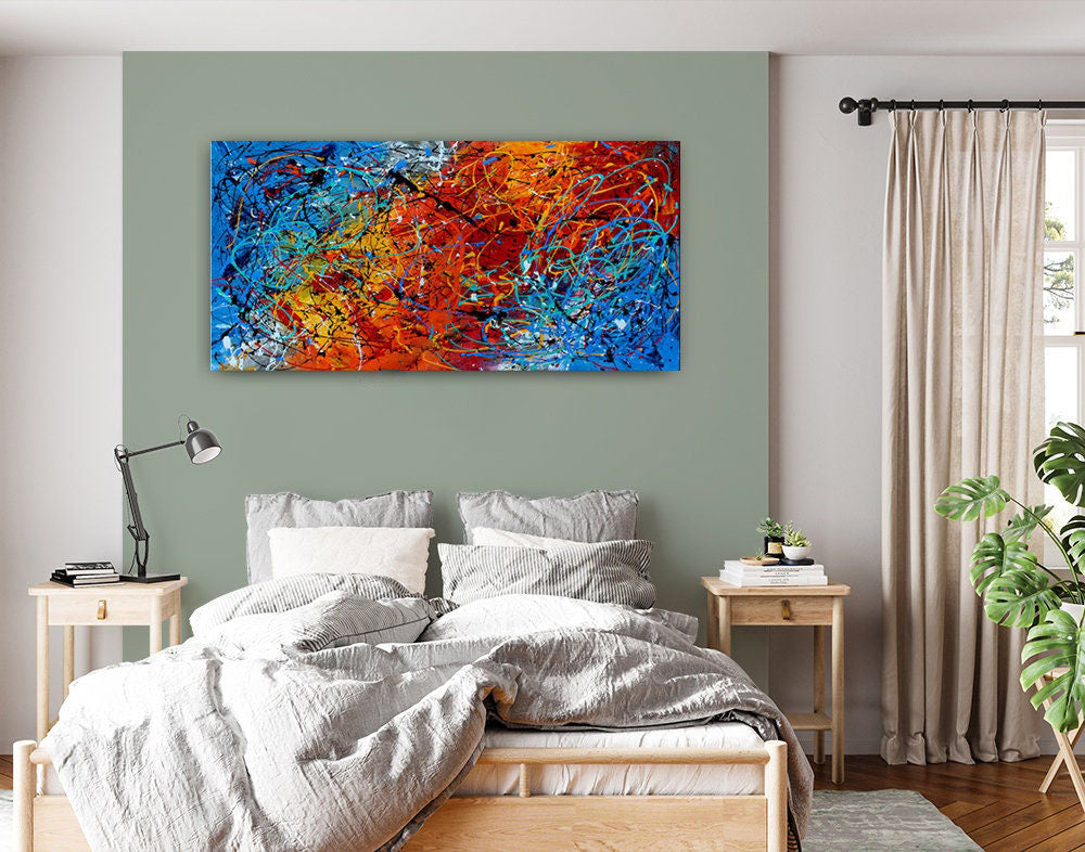 Colorful Art: Abstract Art Paintings for Home Interiors  #CWA 003