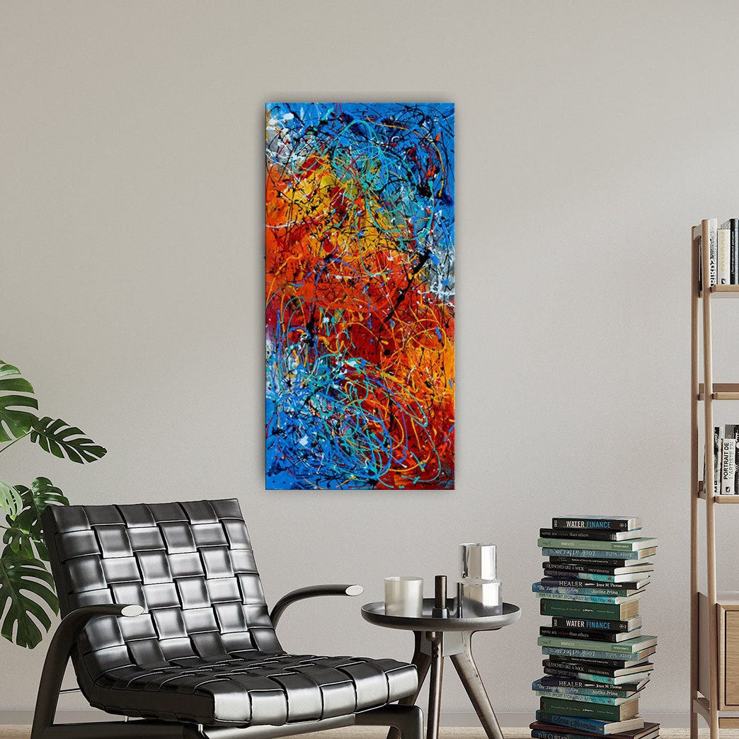 Colorful Art: Abstract Art Paintings for Home Interiors  #CWA 003