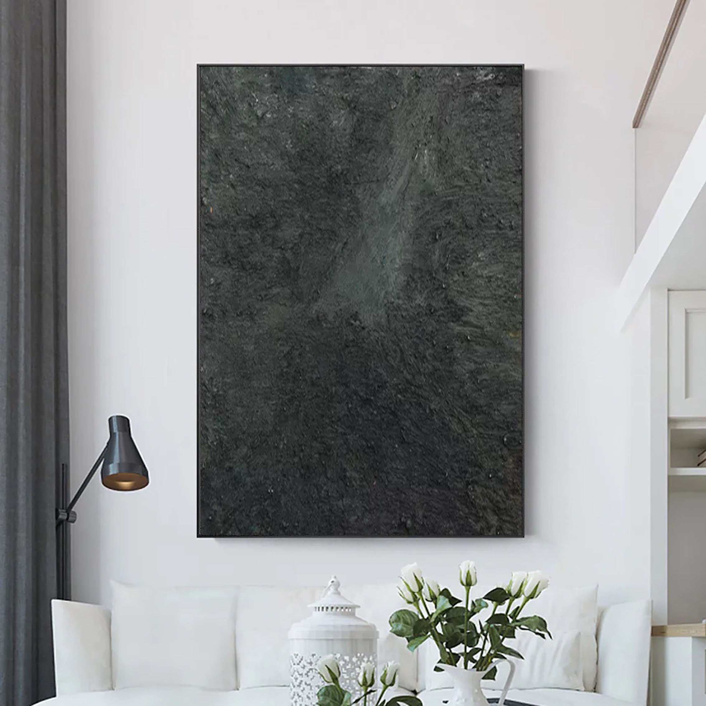 Black Minimalist Painting #BM 028