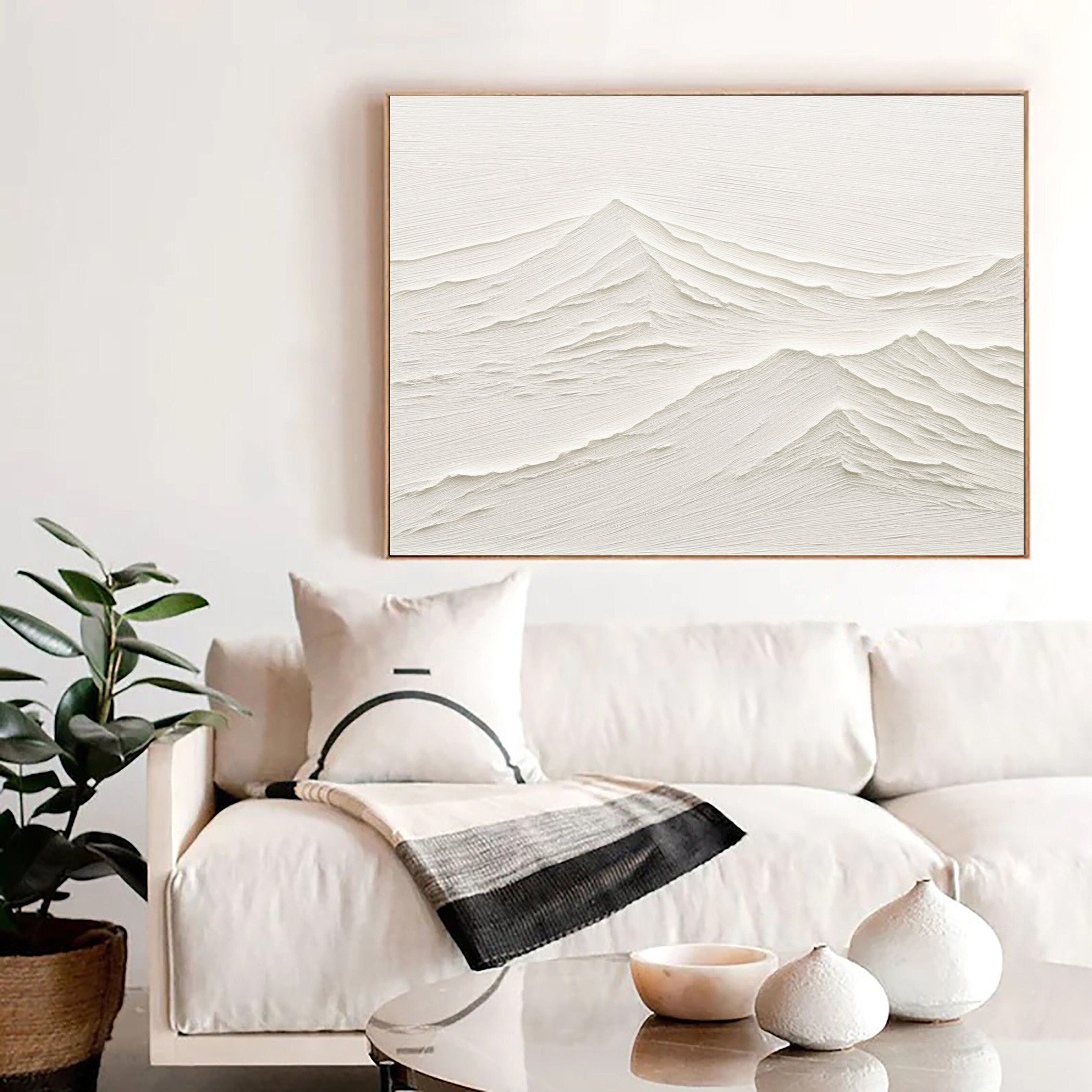 White Minimalist Painting #WM 009