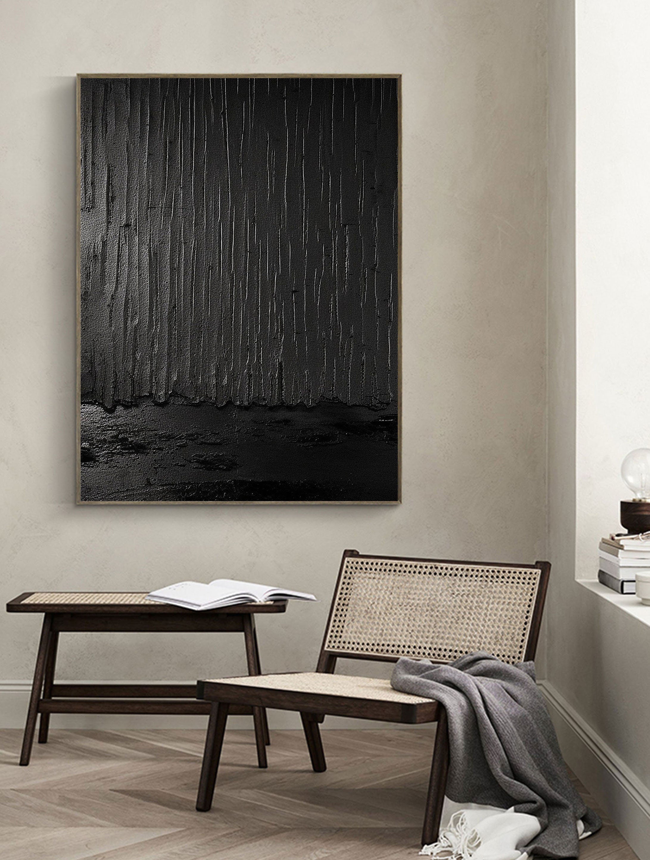 Black Minimalist Painting #BM 016