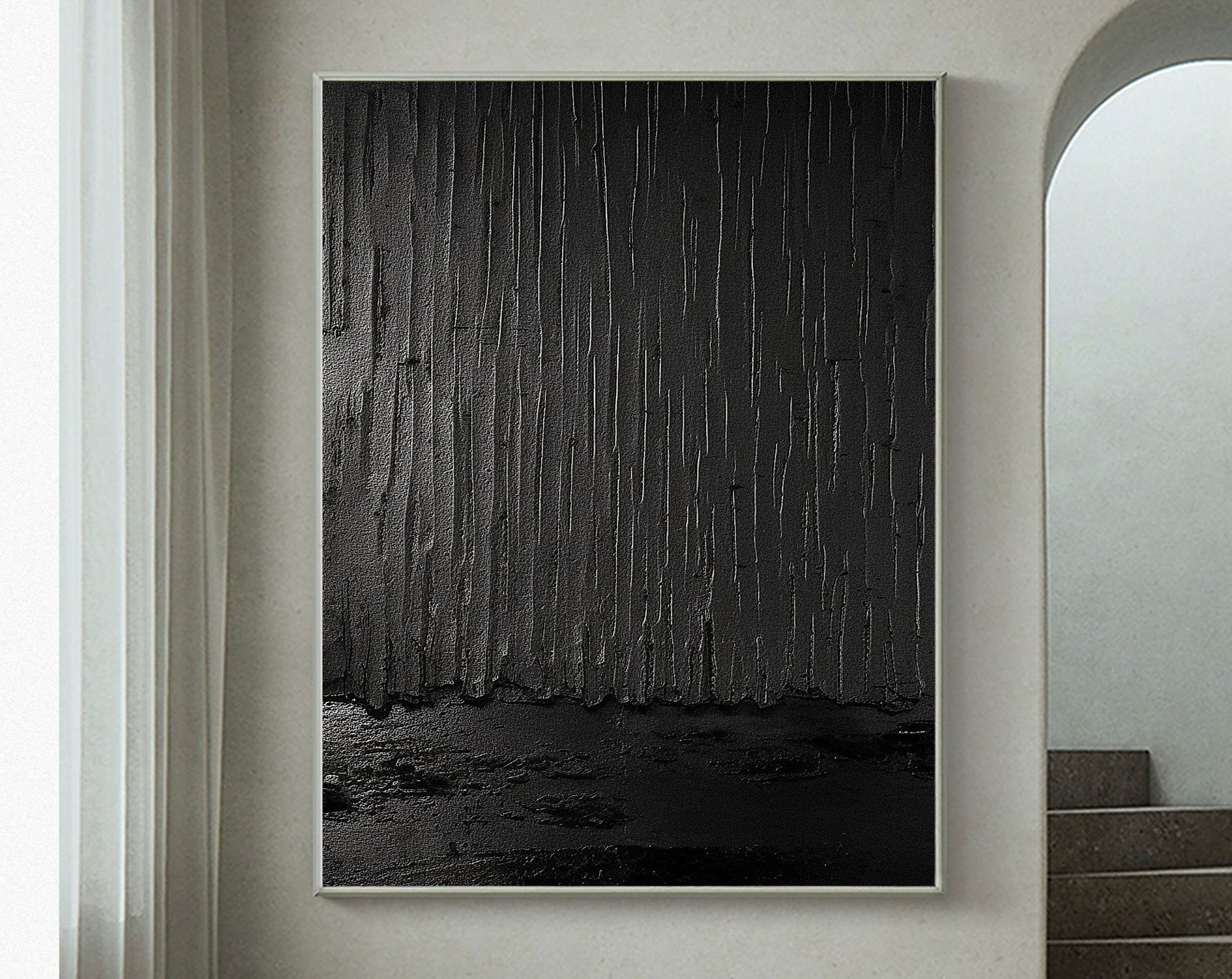 Black Minimalist Painting #BM 016